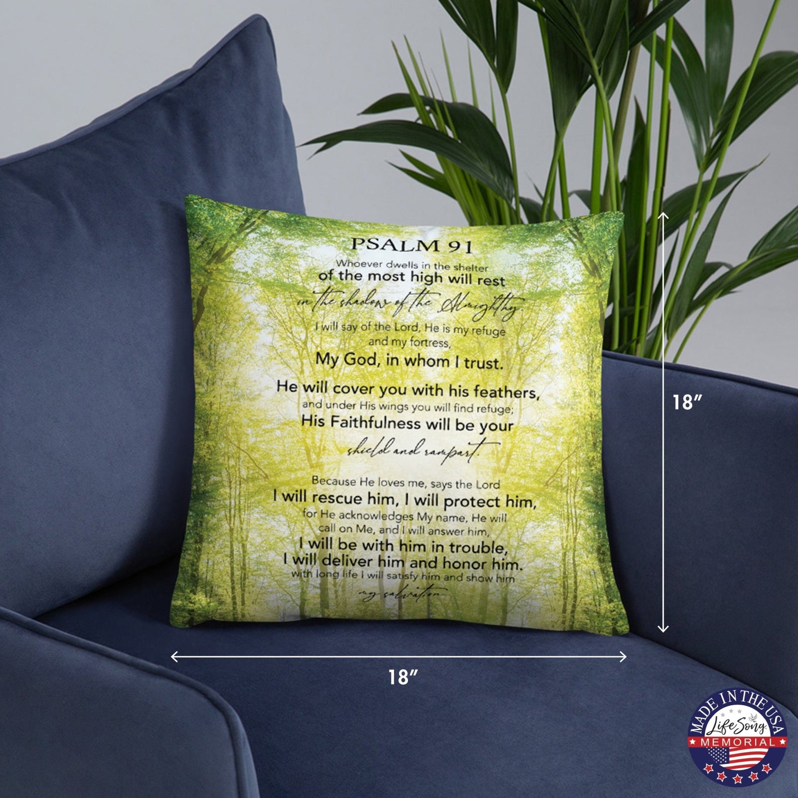Memorial Sympathy Throw Pillow for Home Décor - LifeSong Milestones