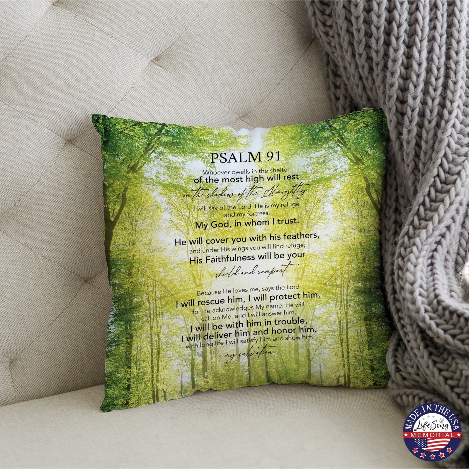 Memorial Sympathy Throw Pillow for Home Décor - LifeSong Milestones
