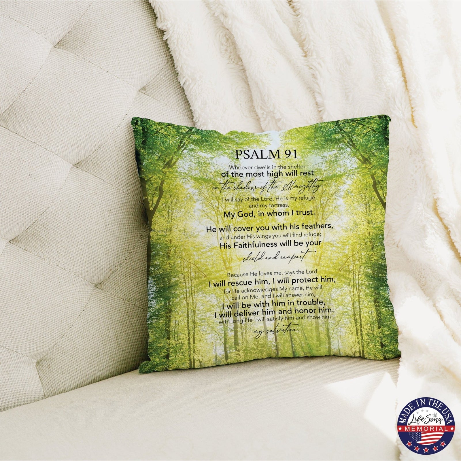 Memorial Sympathy Throw Pillow for Home Décor - LifeSong Milestones