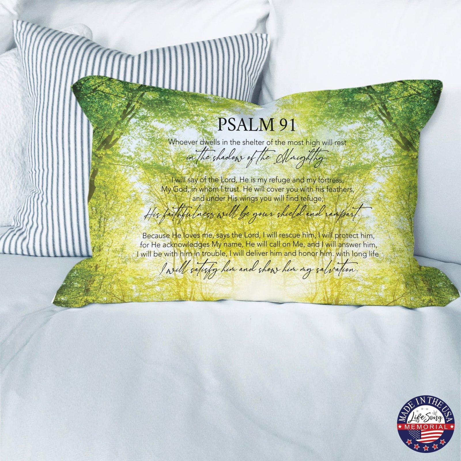 Memorial Sympathy Throw Pillow for Home Décor - LifeSong Milestones
