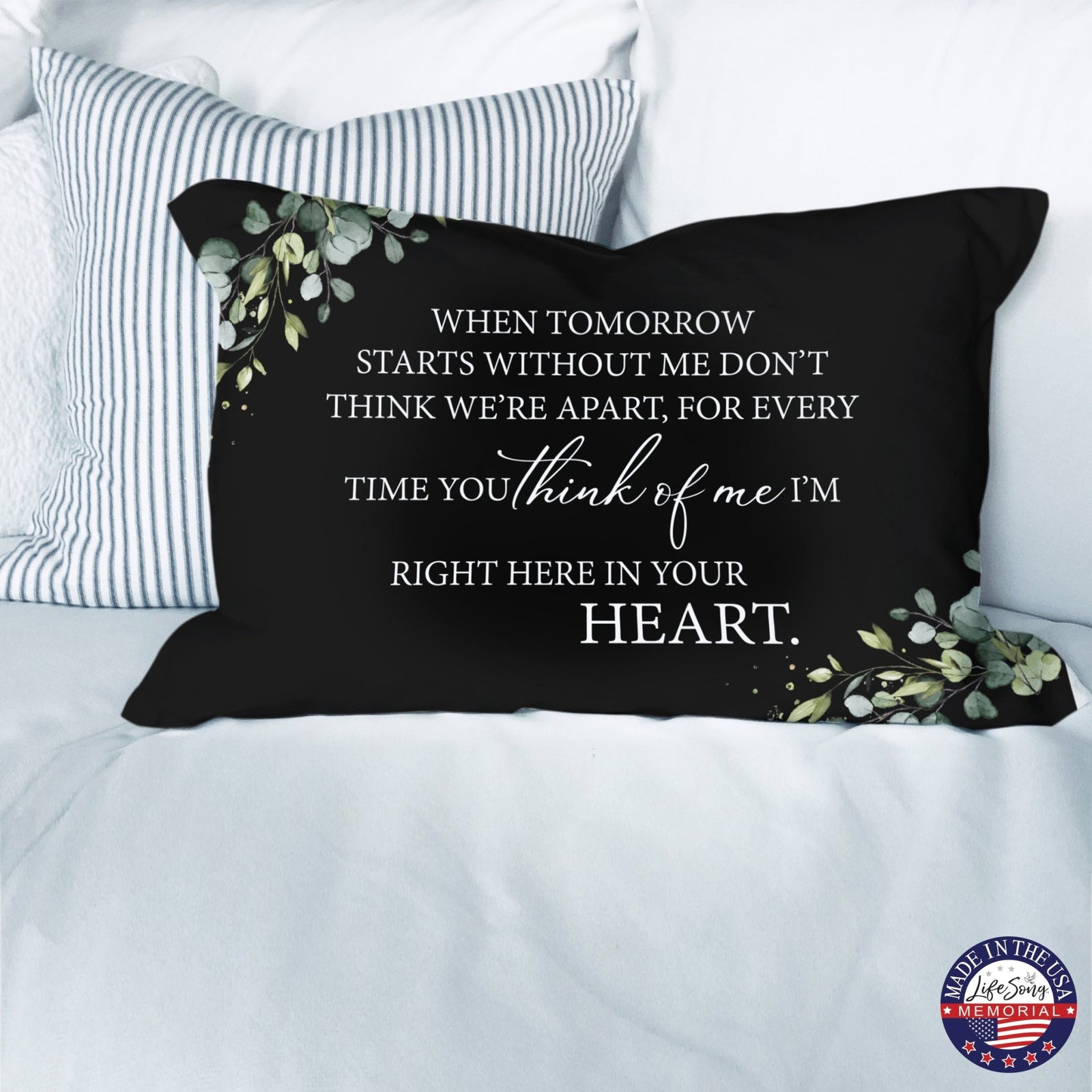 Memorial Sympathy Throw Pillow for Home Décor - LifeSong Milestones