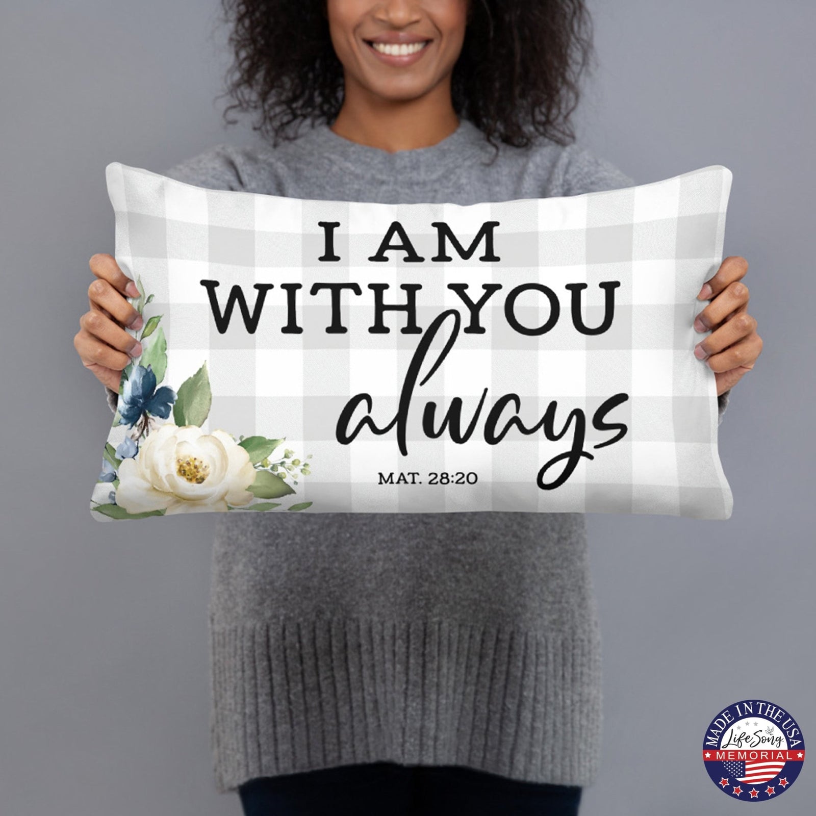 Memorial Sympathy Throw Pillow for Home Décor - LifeSong Milestones