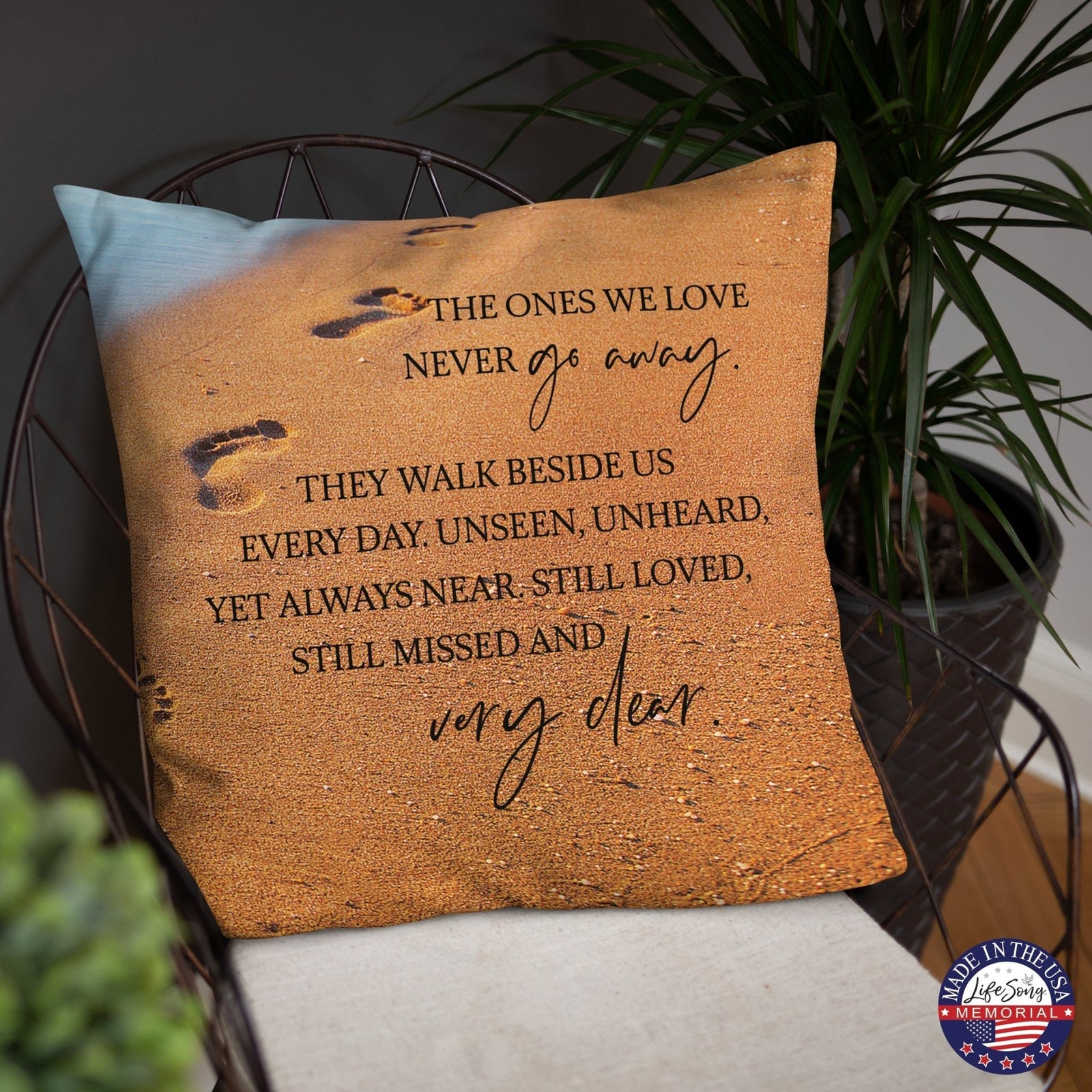 Memorial Sympathy Throw Pillow for Home Décor - LifeSong Milestones