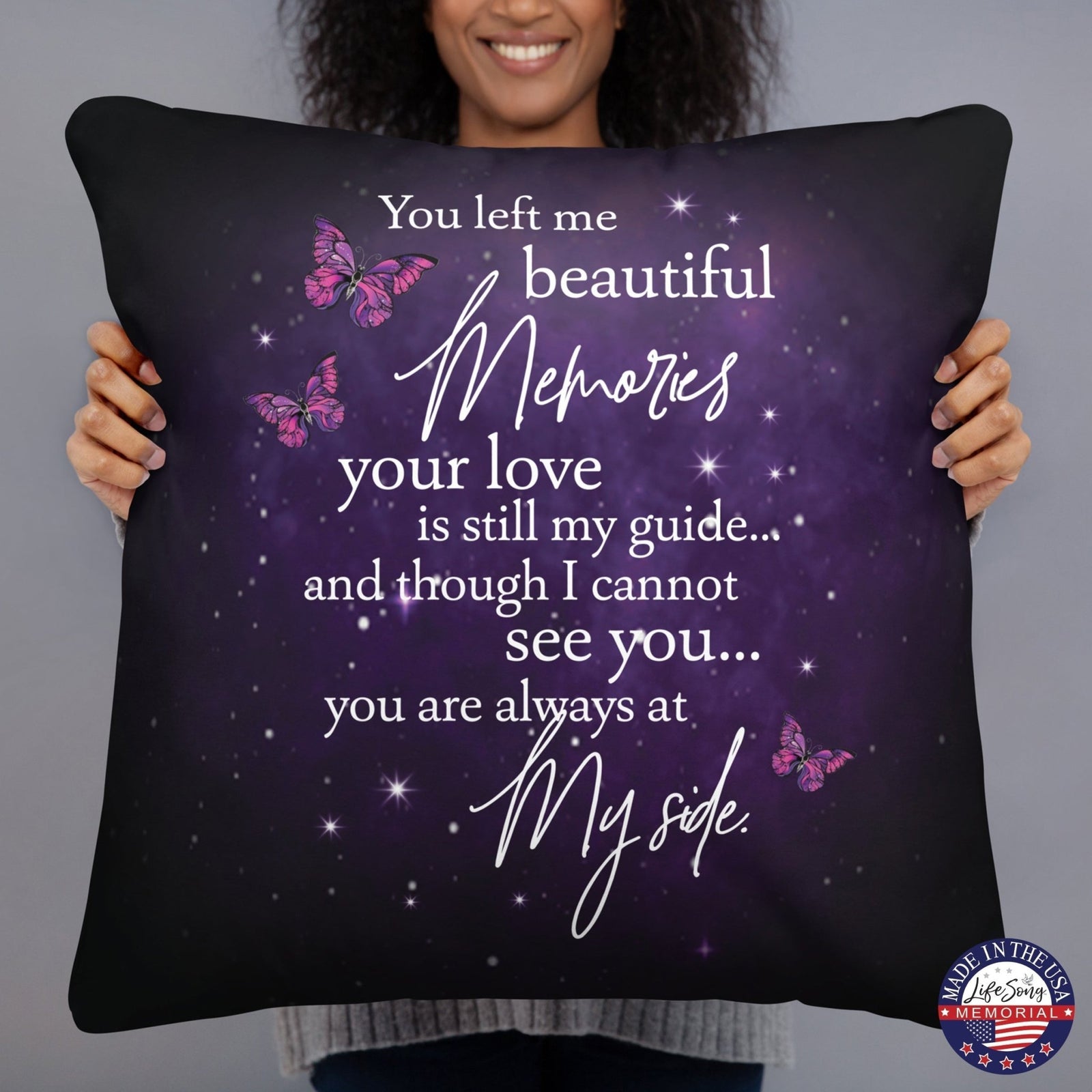 Memorial Sympathy Throw Pillow for Home Décor - LifeSong Milestones