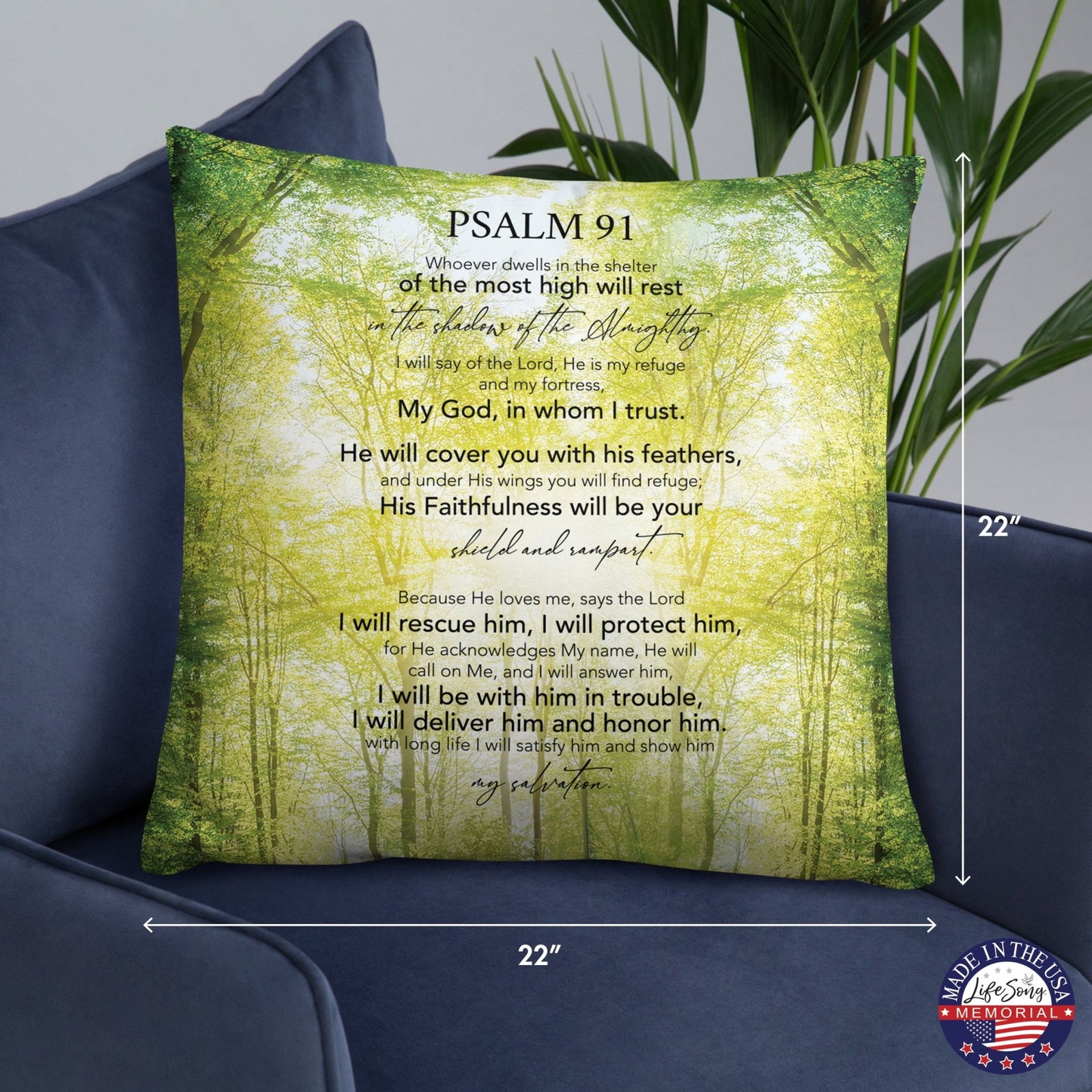 Memorial Sympathy Throw Pillow for Home Décor - LifeSong Milestones