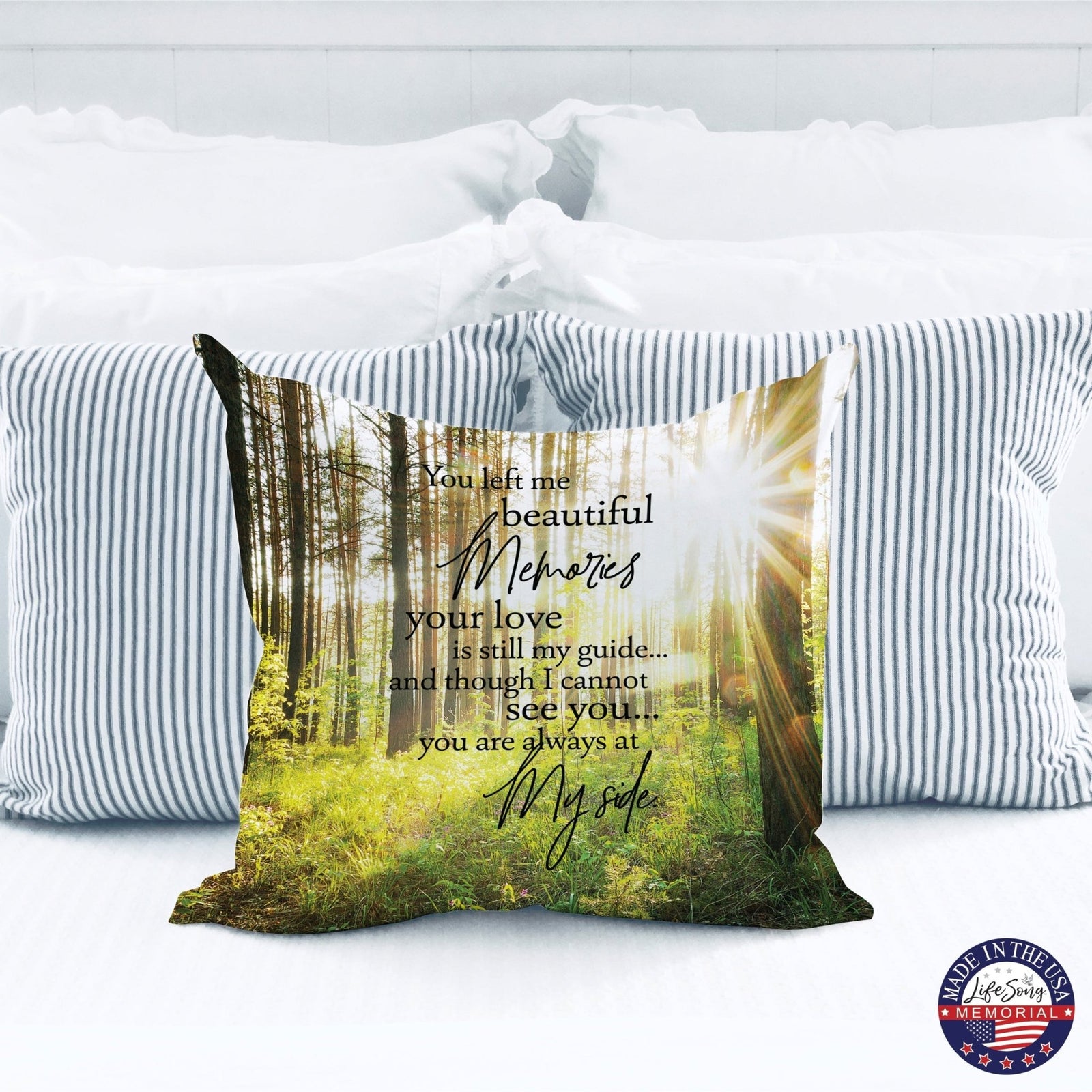 Memorial Sympathy Throw Pillow for Home Décor - LifeSong Milestones