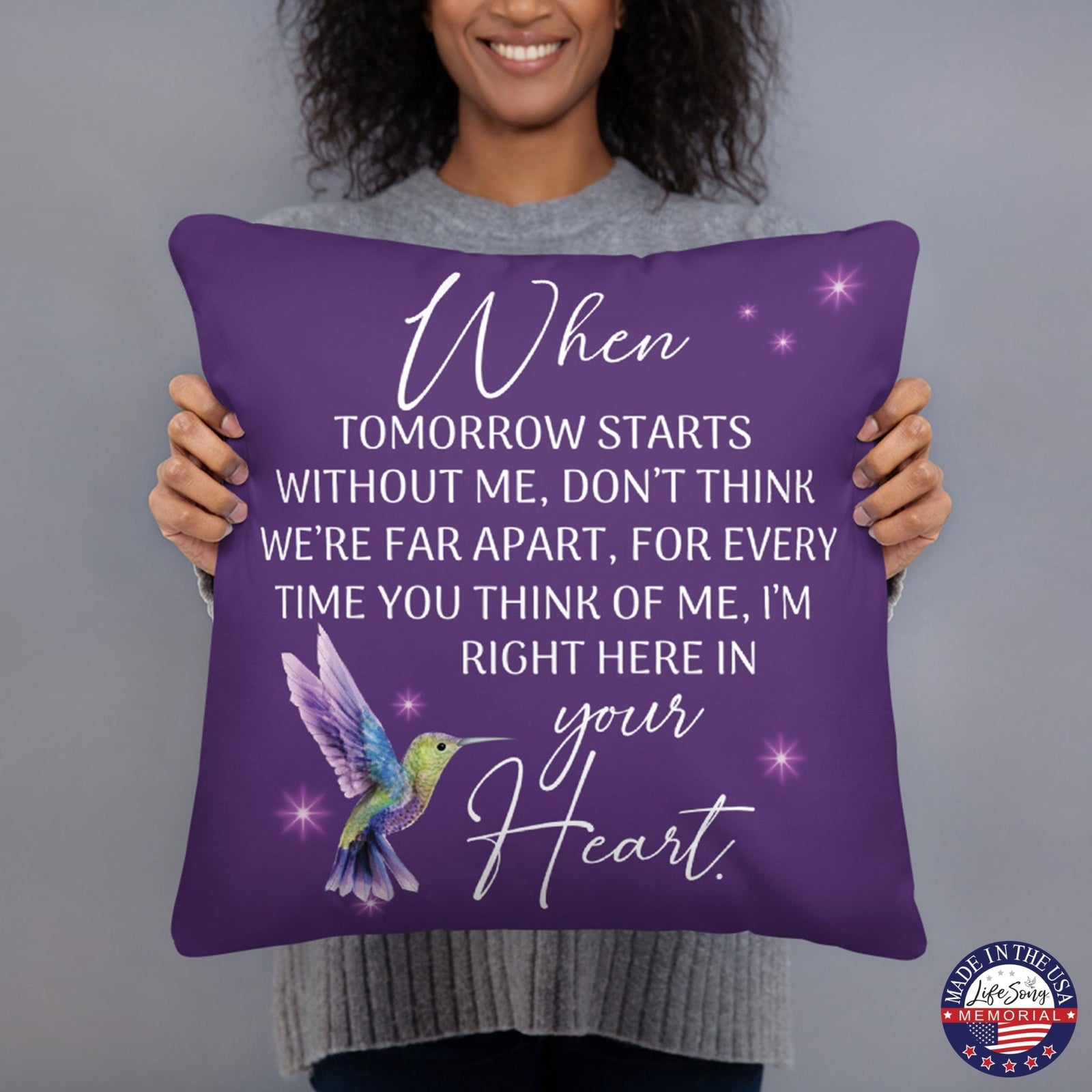 Memorial Sympathy Throw Pillow for Home Décor - LifeSong Milestones