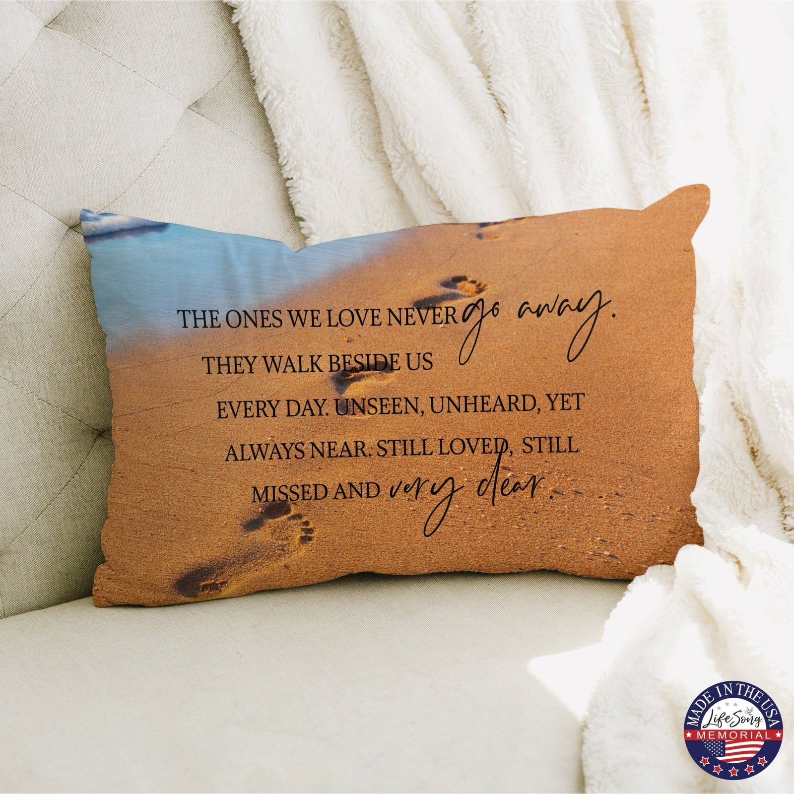 Memorial Sympathy Throw Pillow for Home Décor - LifeSong Milestones