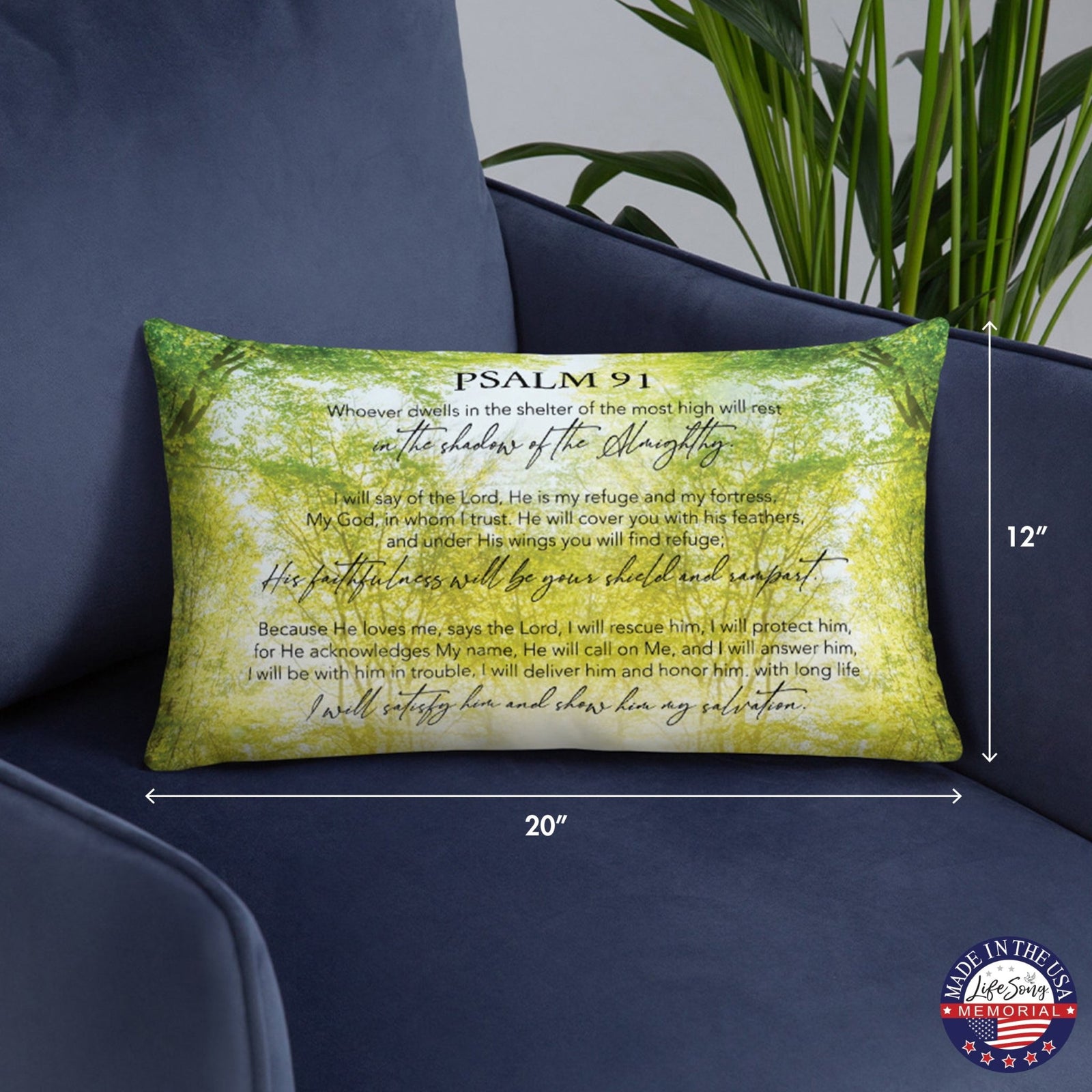 Memorial Sympathy Throw Pillow for Home Décor - LifeSong Milestones