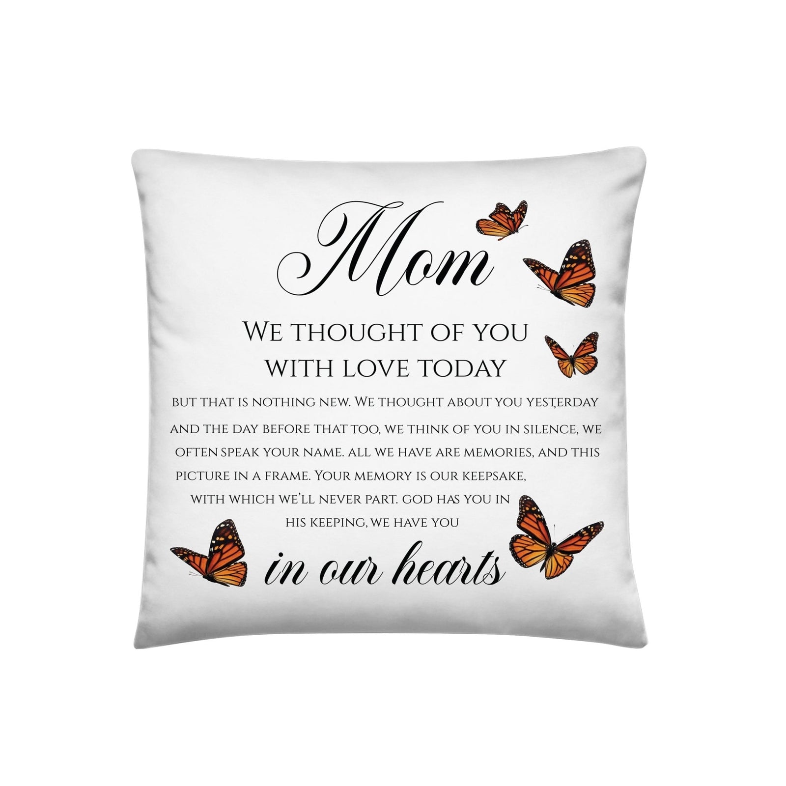 Memorial Sympathy Throw Pillow for Home Décor - LifeSong Milestones