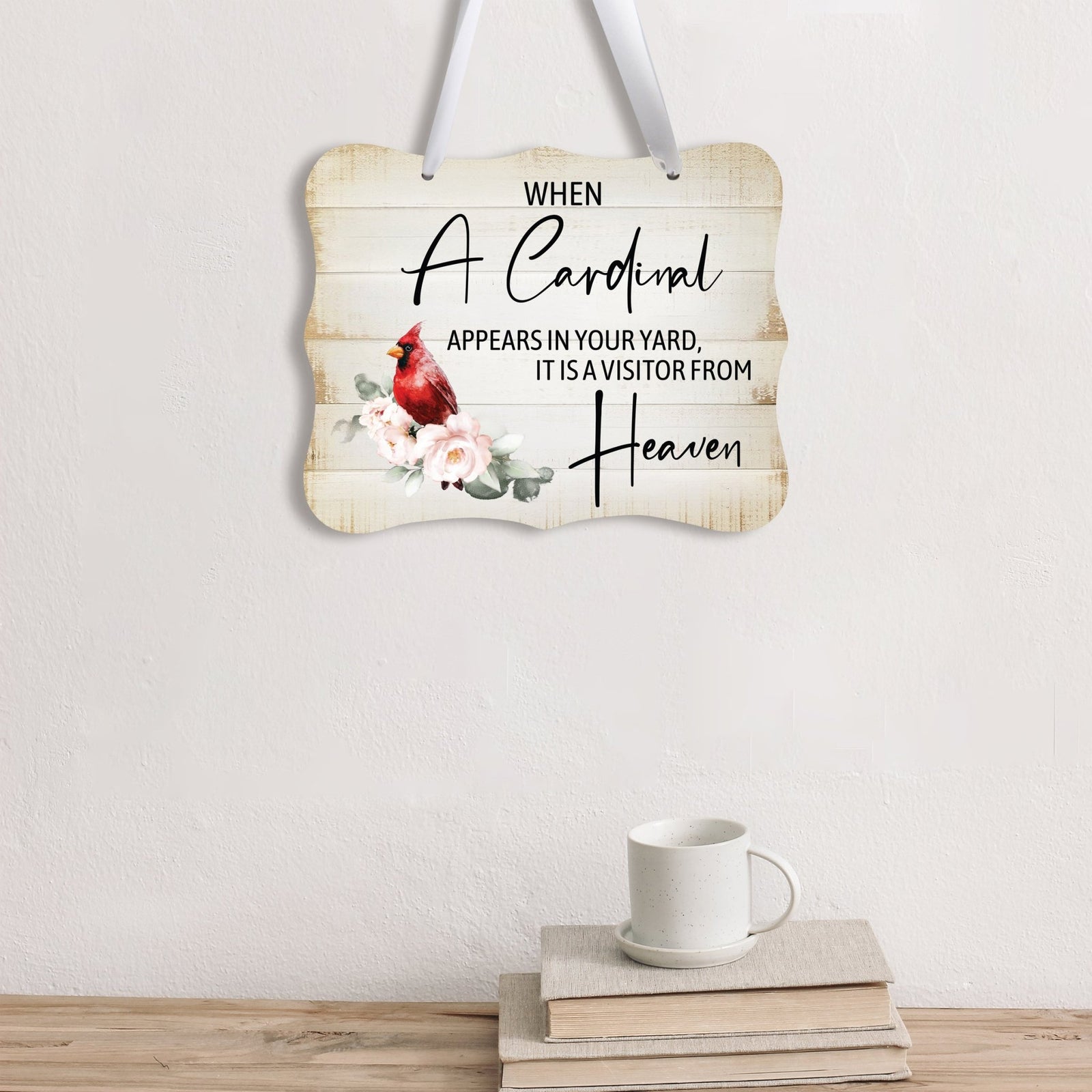 Memorial gifts for the loss of a loved one, including this elegant wall hanging sign, designed to offer comfort and support during difficult times.