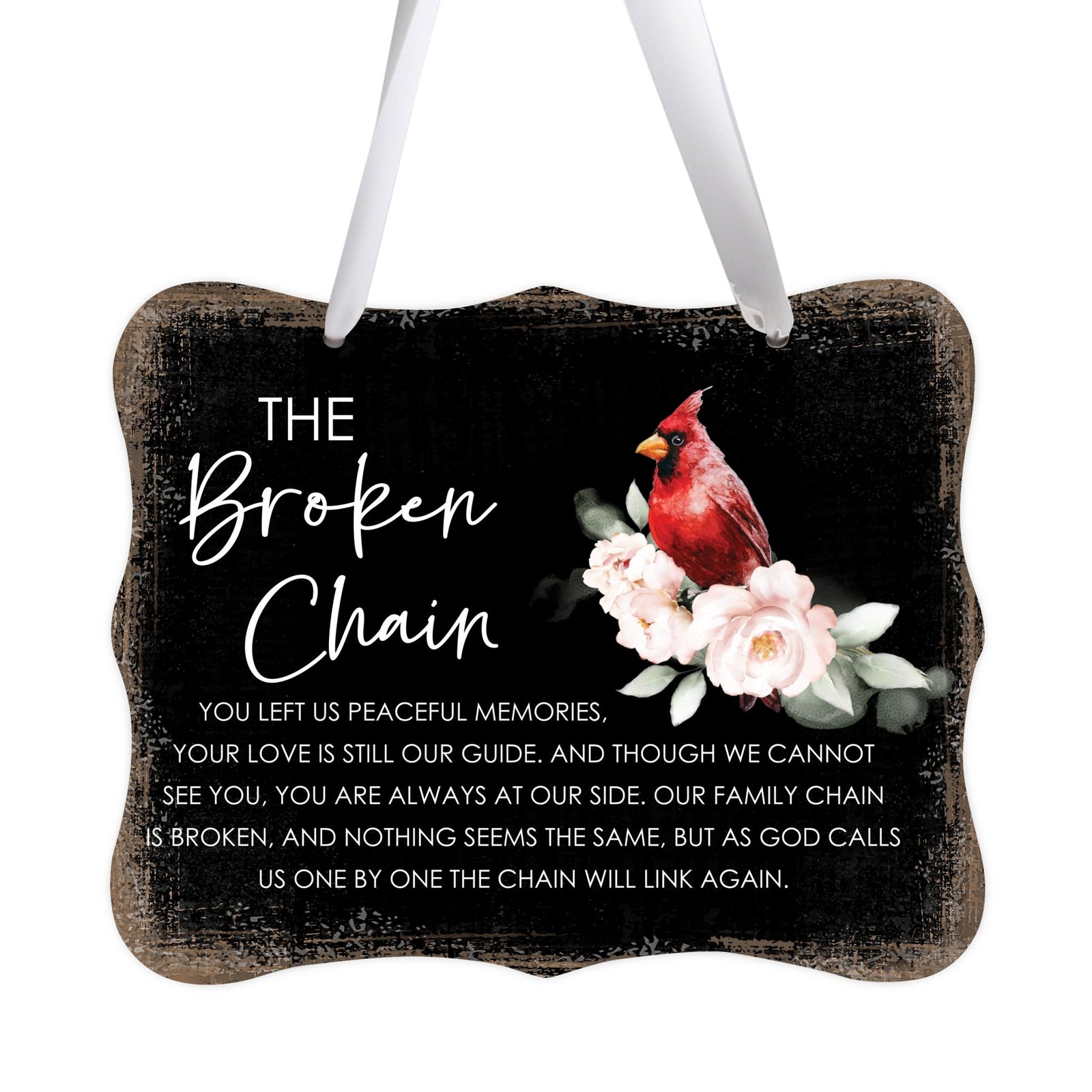 Graceful memorial ribbon signs – a comforting and enduring memorial.