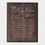 Memorial Wooden Wall Plaque - The Broken Chain - LifeSong Milestones