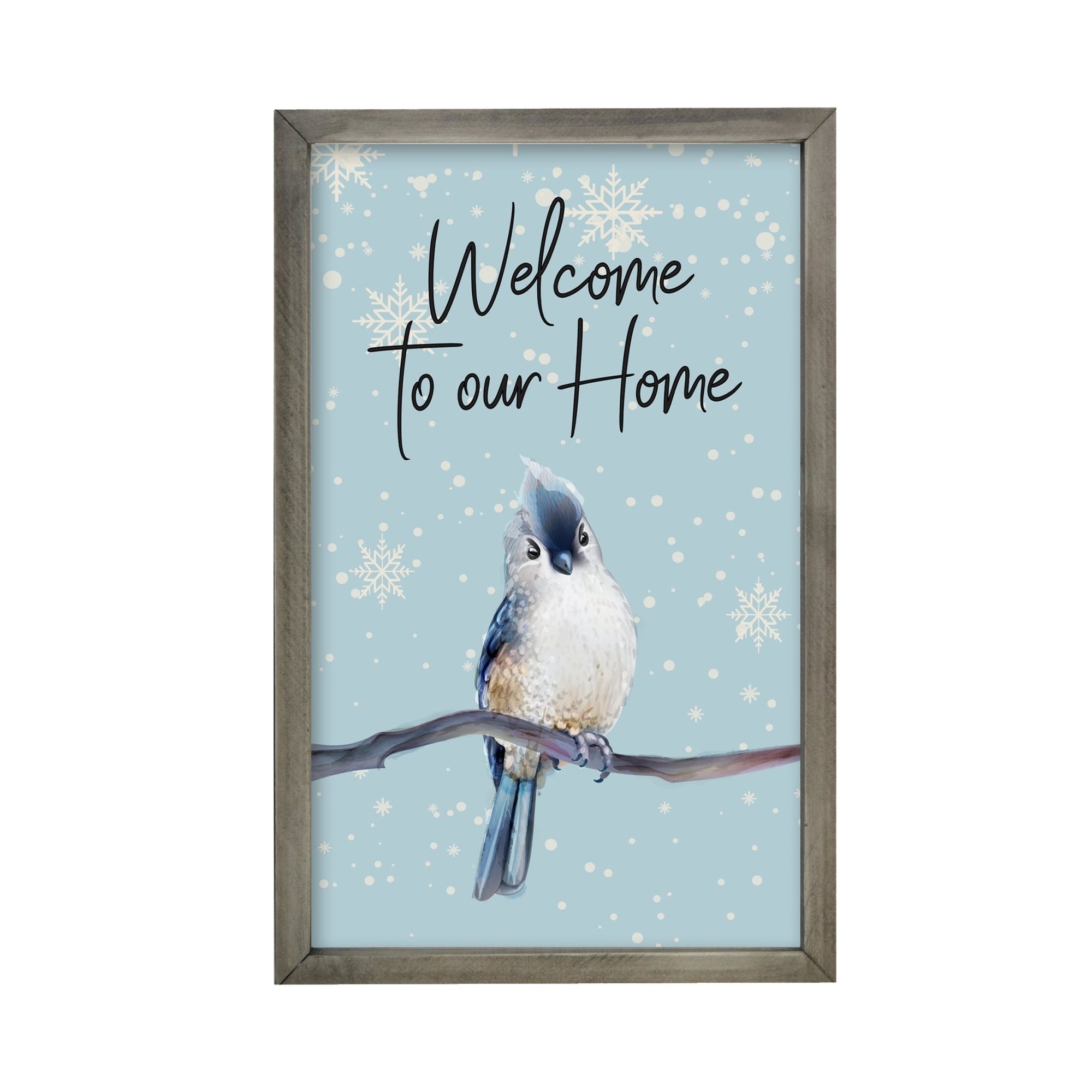 Merry Christmas Framed Shadow Box - Bird Welcome - LifeSong Milestones