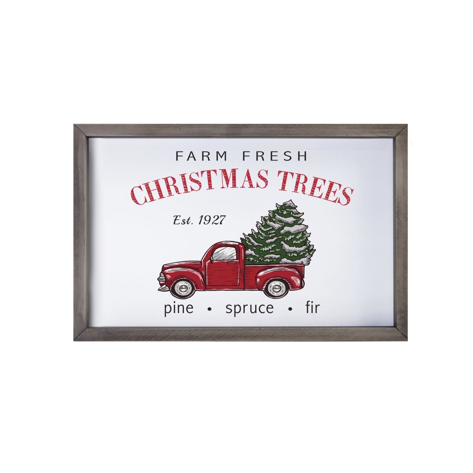 Merry Christmas Framed Shadow Box - Farm Fresh - LifeSong Milestones