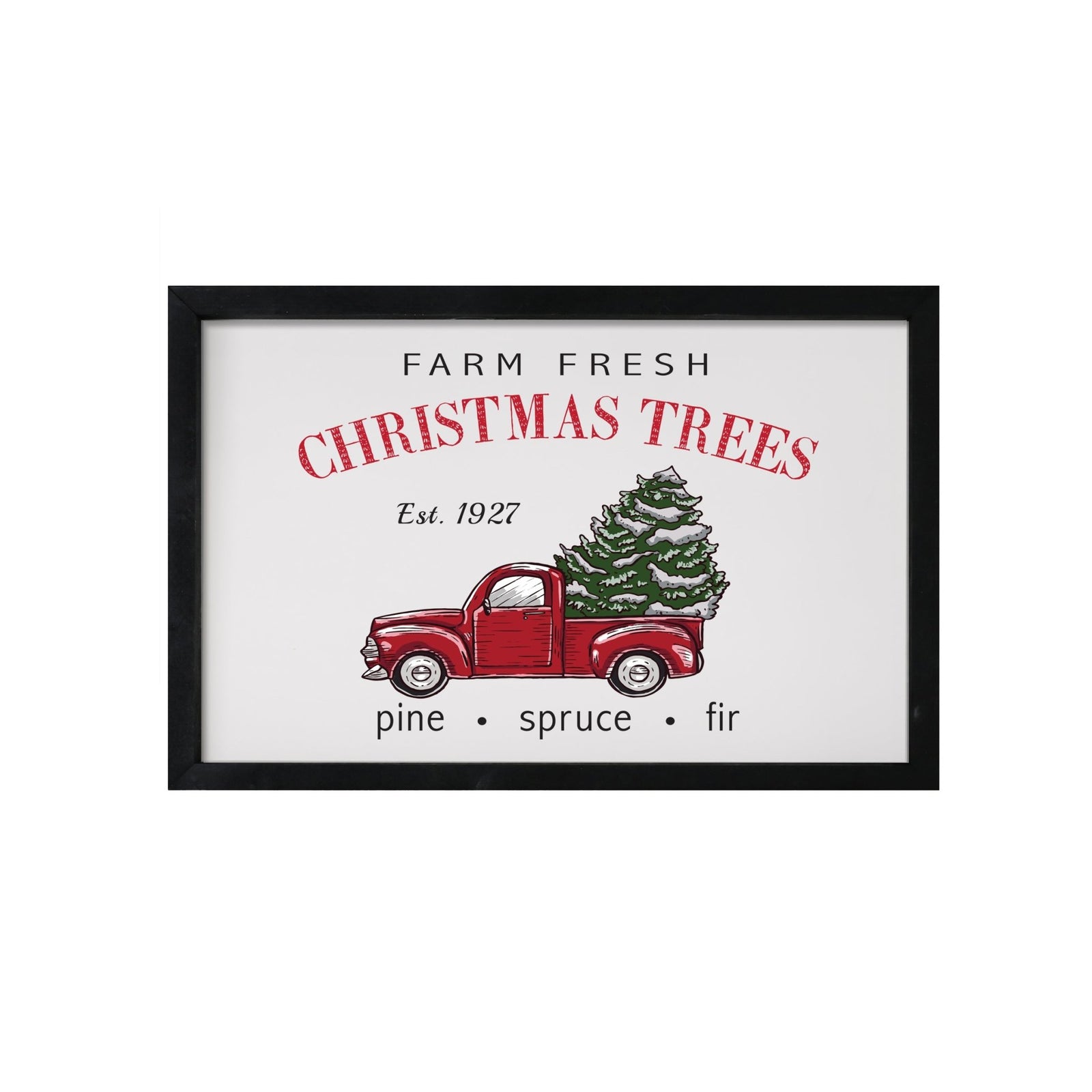 Merry Christmas Framed Shadow Box - Farm Fresh - LifeSong Milestones
