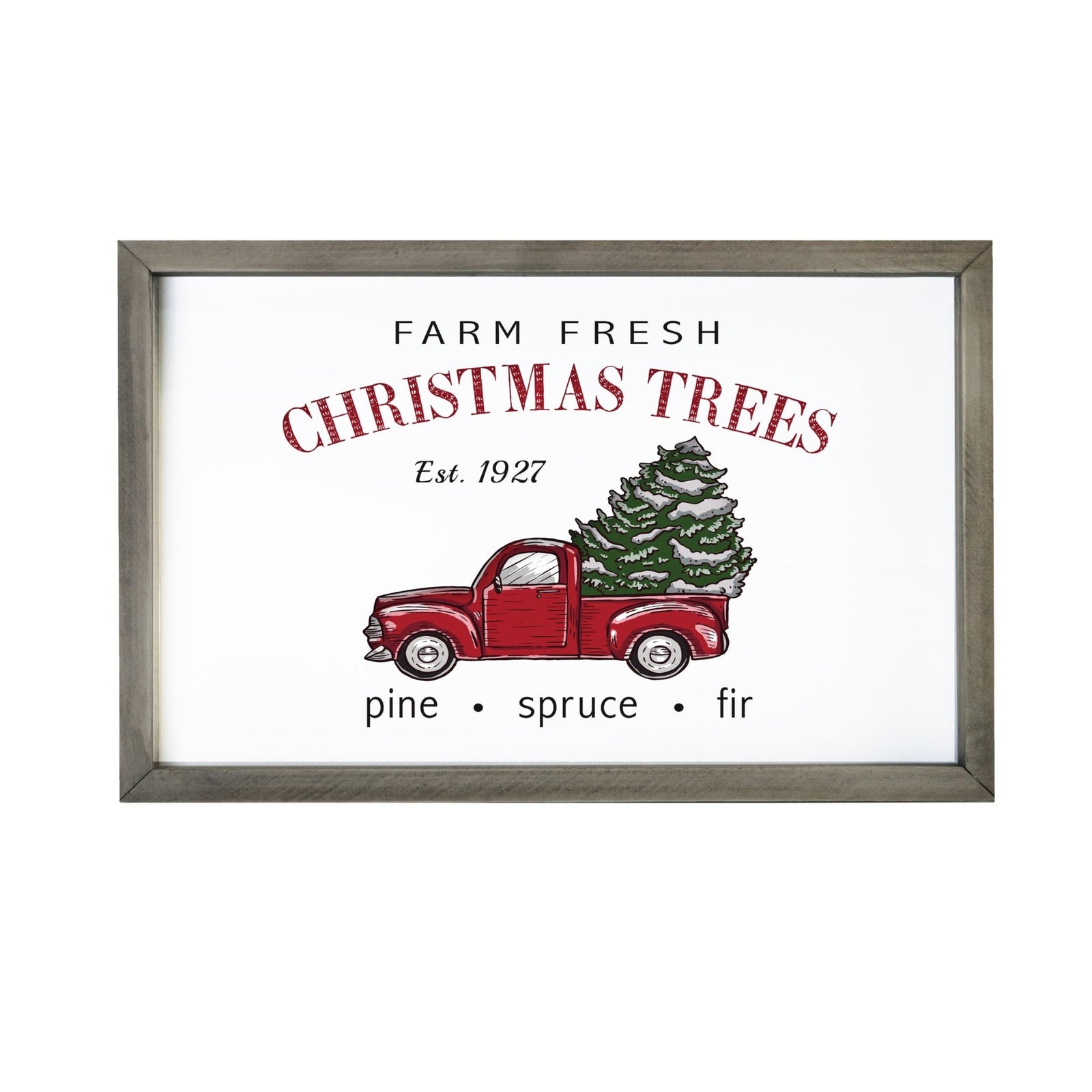 Merry Christmas Framed Shadow Box - Farm Fresh - LifeSong Milestones