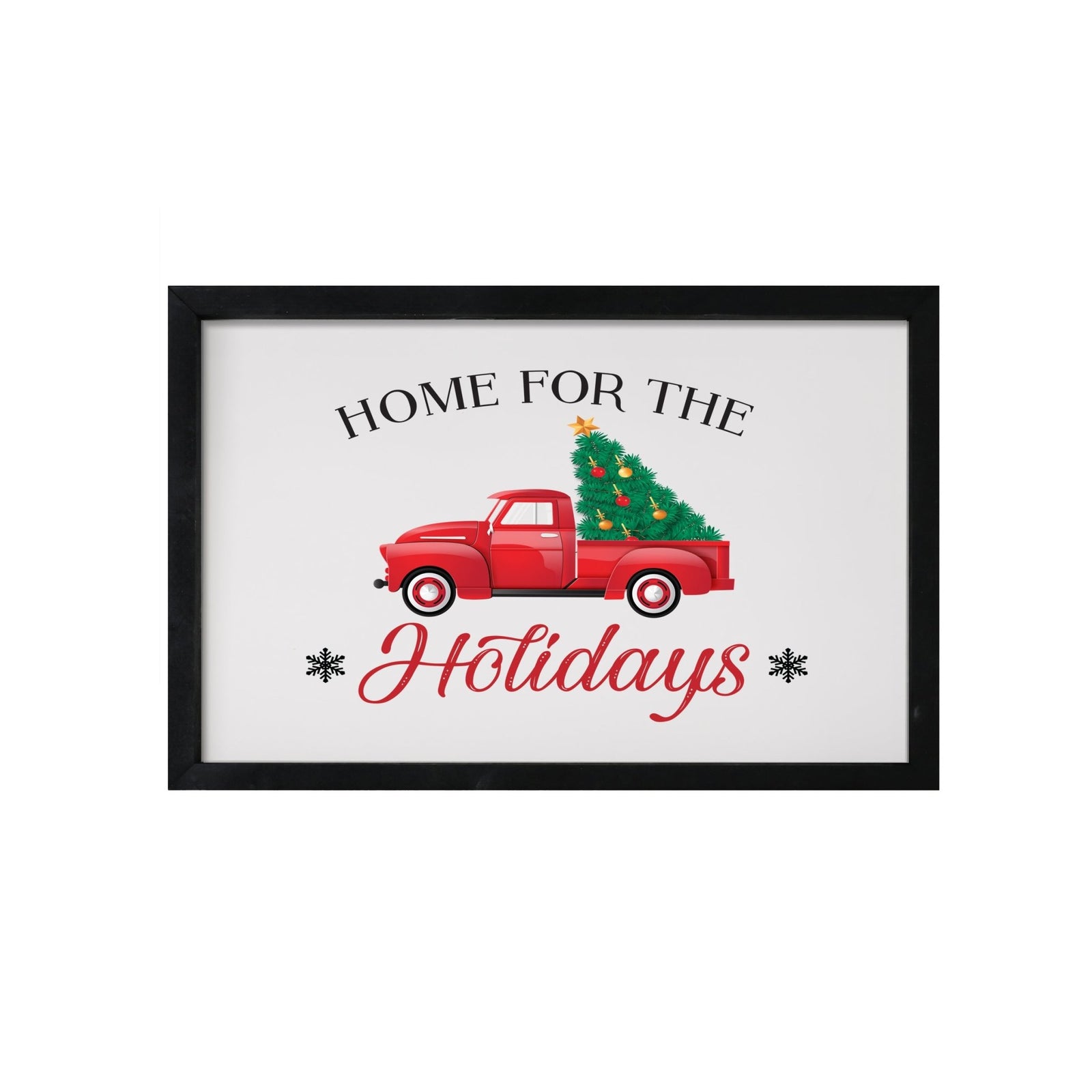 Merry Christmas Framed Shadow Box - Home For The Holidays - LifeSong Milestones