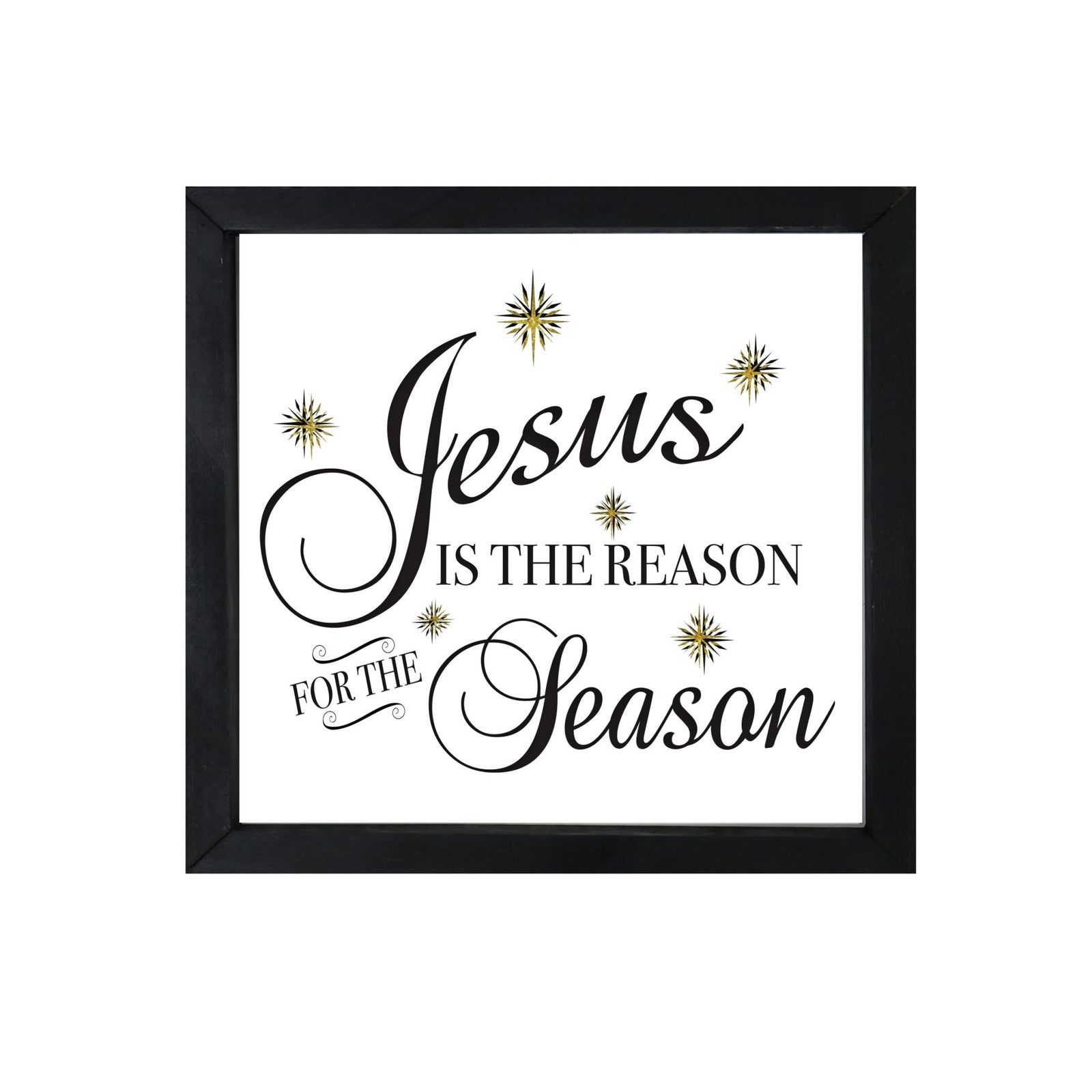 Merry Christmas Framed Shadow Box - Jesus Is The Reason - LifeSong Milestones