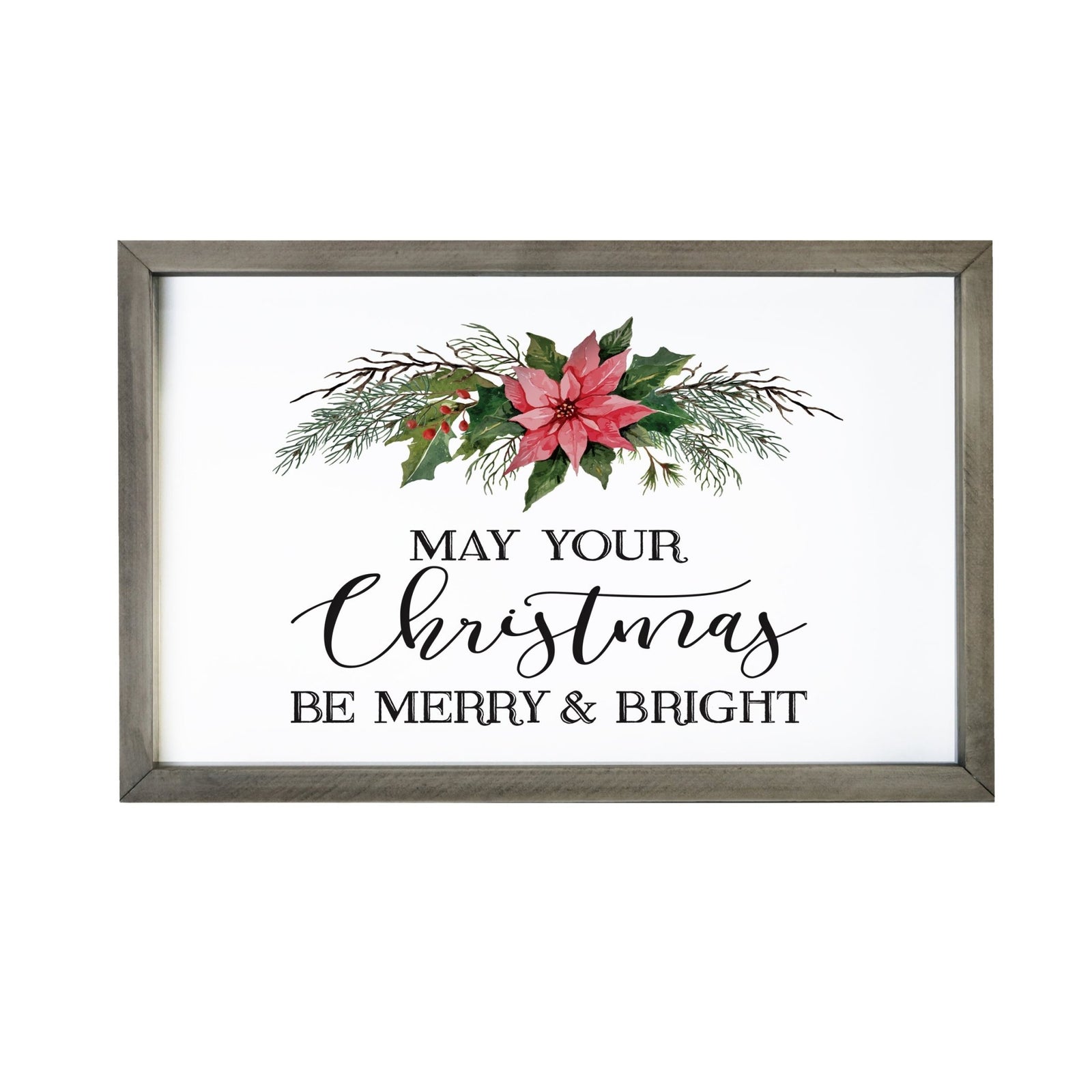 Merry Christmas Framed Shadow Box - May Your Christmas - LifeSong Milestones