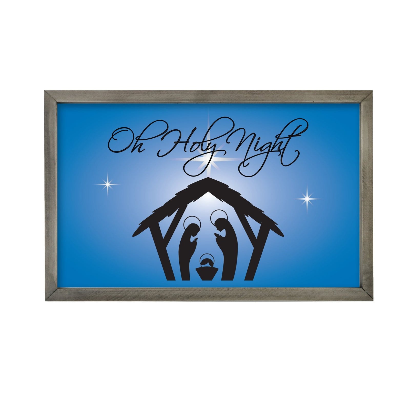 Merry Christmas Framed Shadow Box - Oh Holy Night - LifeSong Milestones