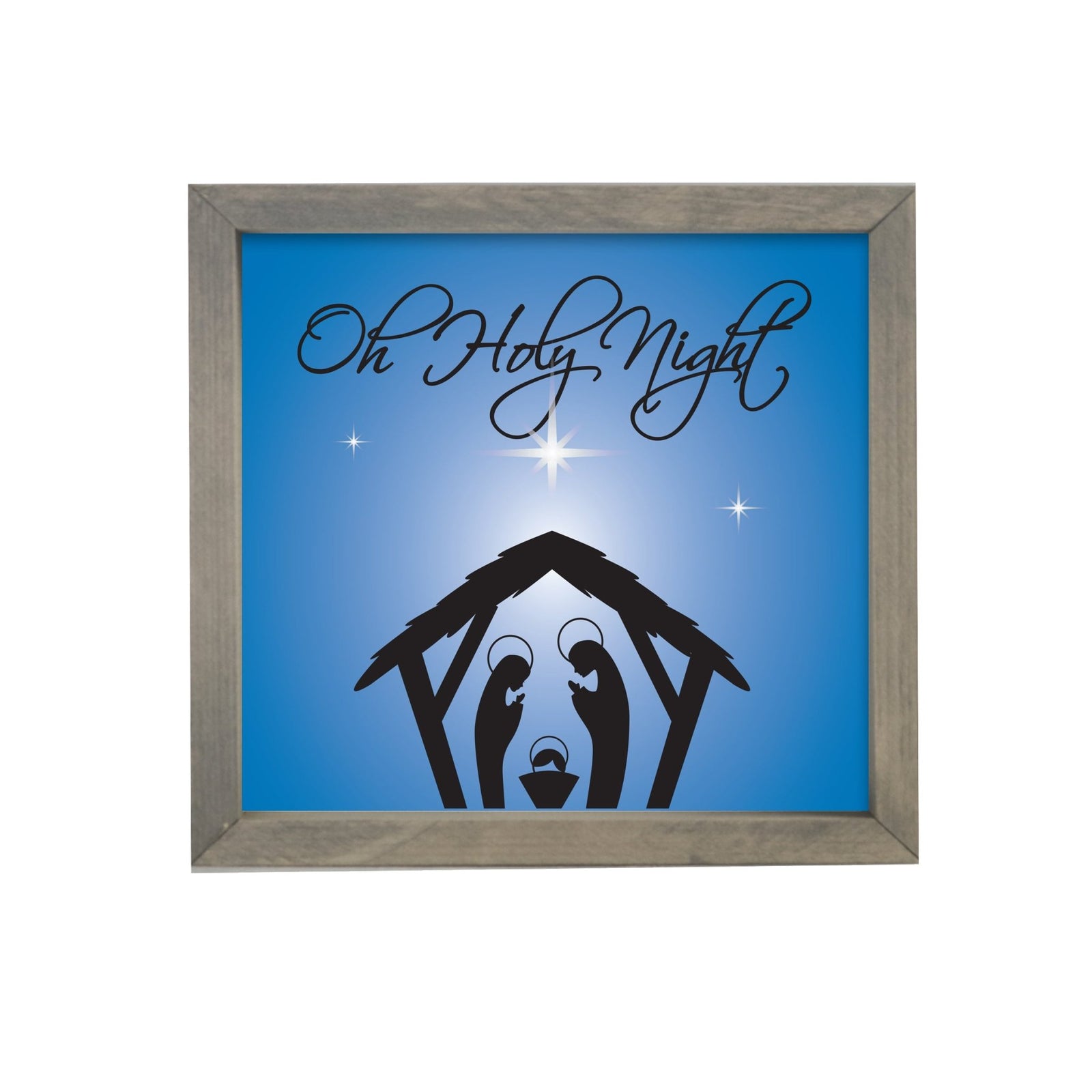 Merry Christmas Framed Shadow Box - Oh Holy Night - LifeSong Milestones