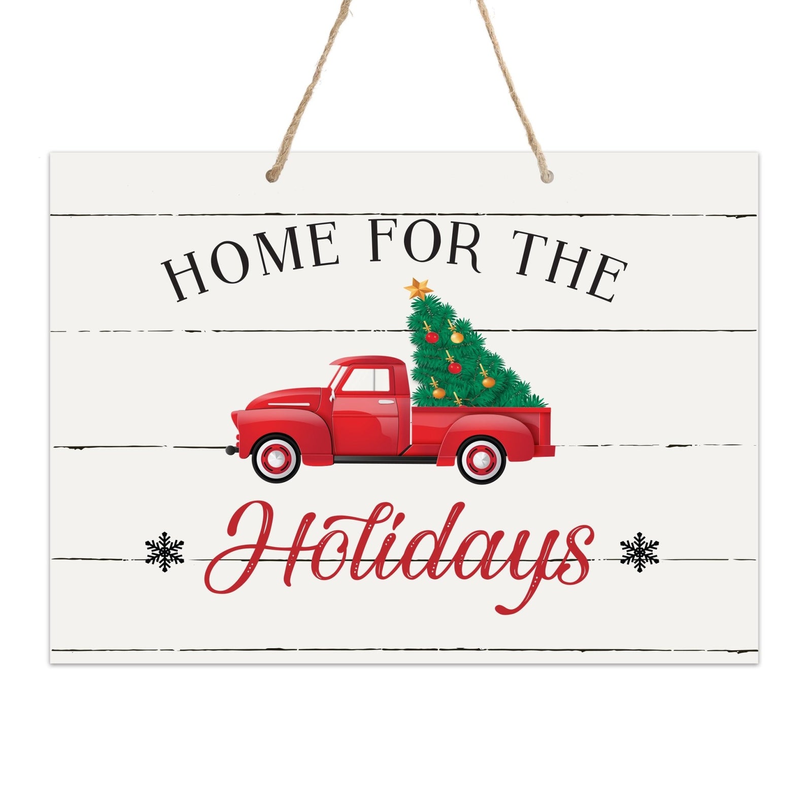 Merry Christmas Wall Hanging Sign - Farm Fresh Trees - LifeSong Milestones