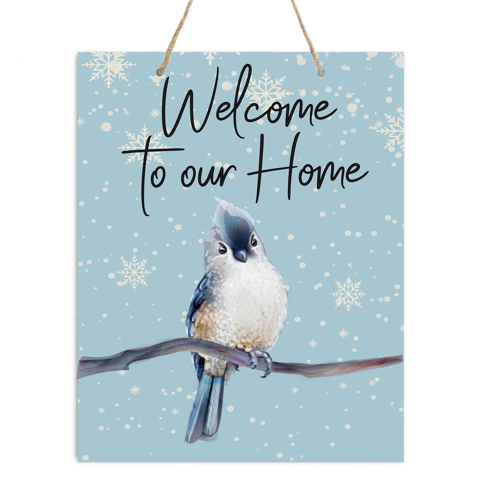 Merry Christmas Wall Hanging Sign - Welcome To Our Home - LifeSong Milestones