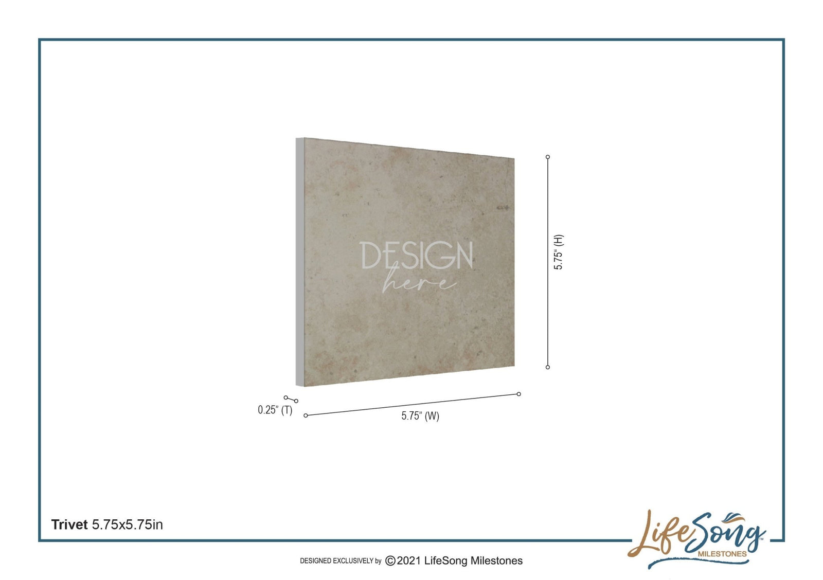 Midwest Region Home State Trivet - LifeSong Milestones