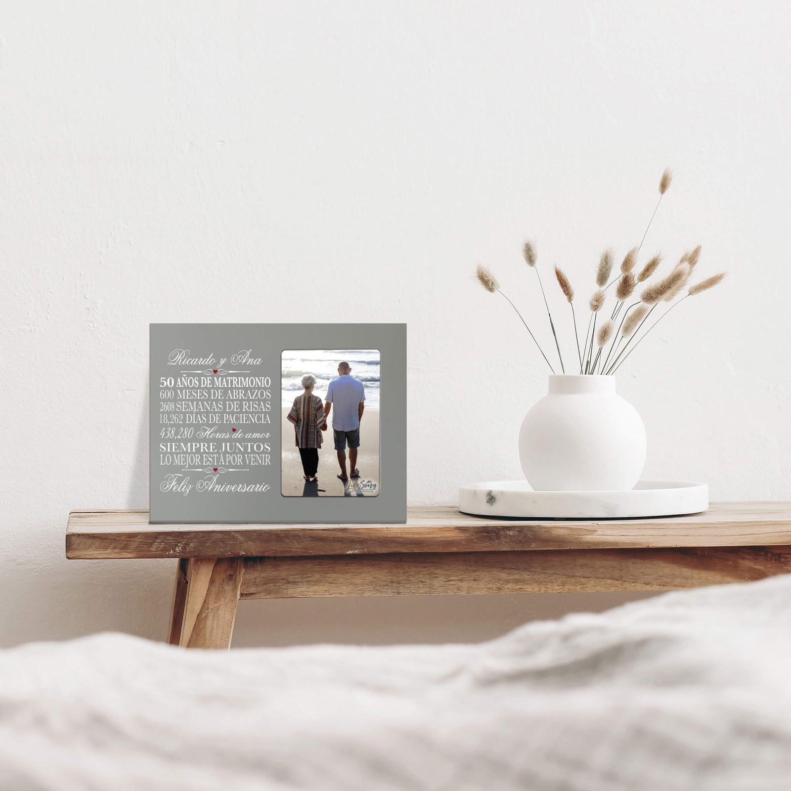 Lifesong Milestones Couples 25th Wedding Anniversary Spanish Picture Frame Gift Ideas
