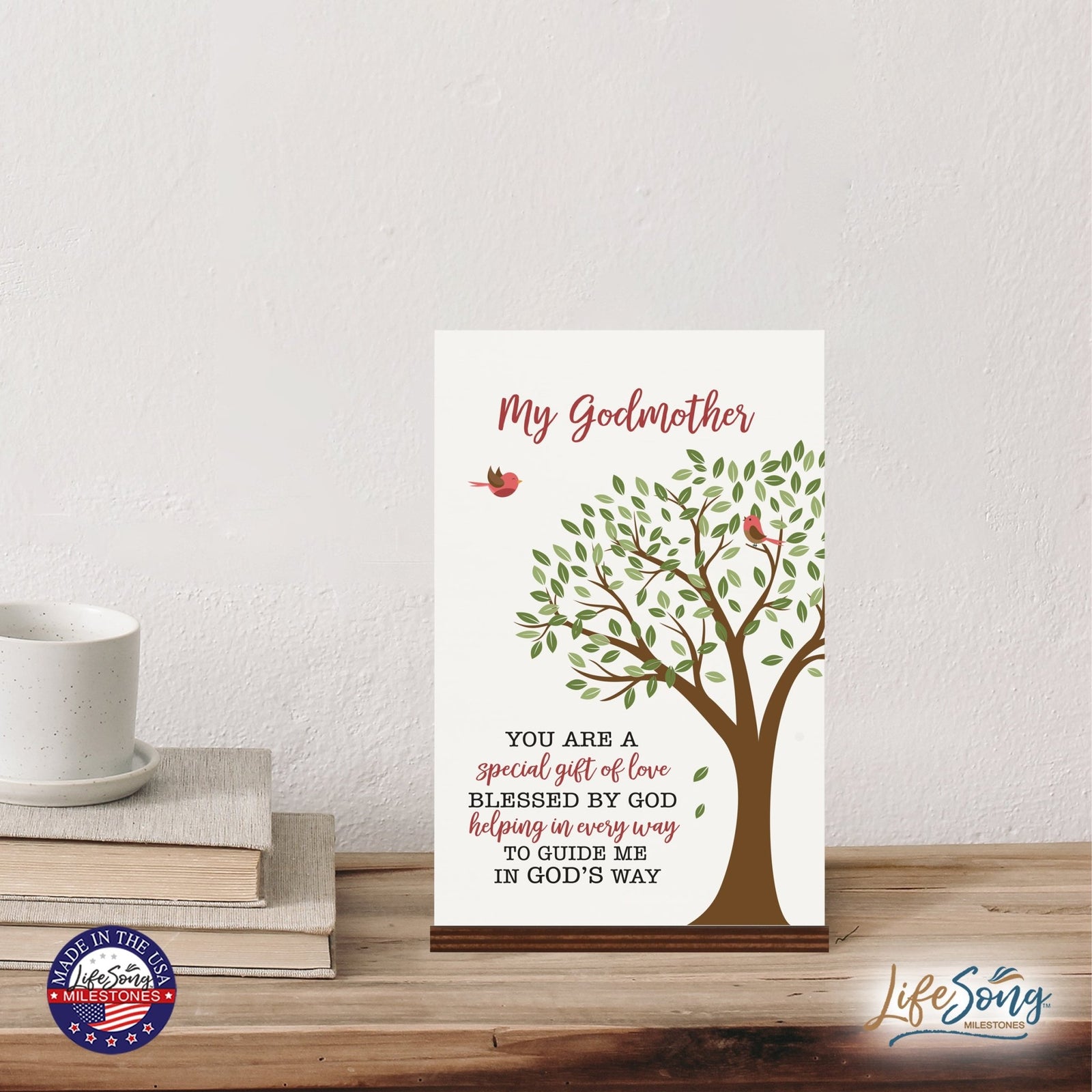 Modern 8x12in Decorative White Acrylic Signs With Wooden Base – You are Special - LifeSong Milestones
