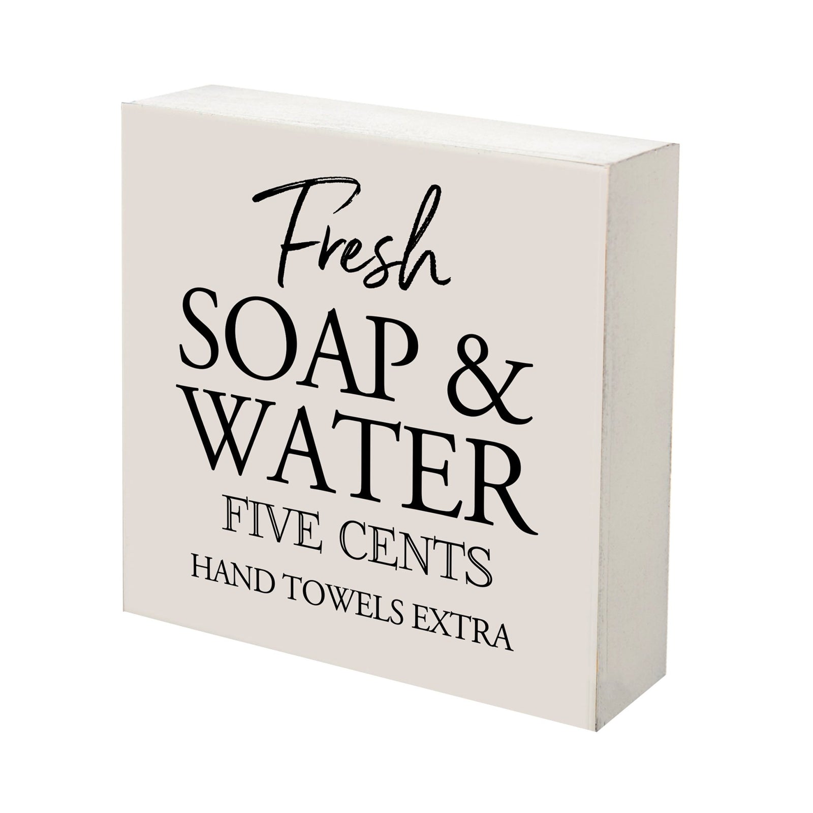 Modern Bathroom Decor 10x10 Shadow Box Fresh Soap & Water Extra - LifeSong Milestones