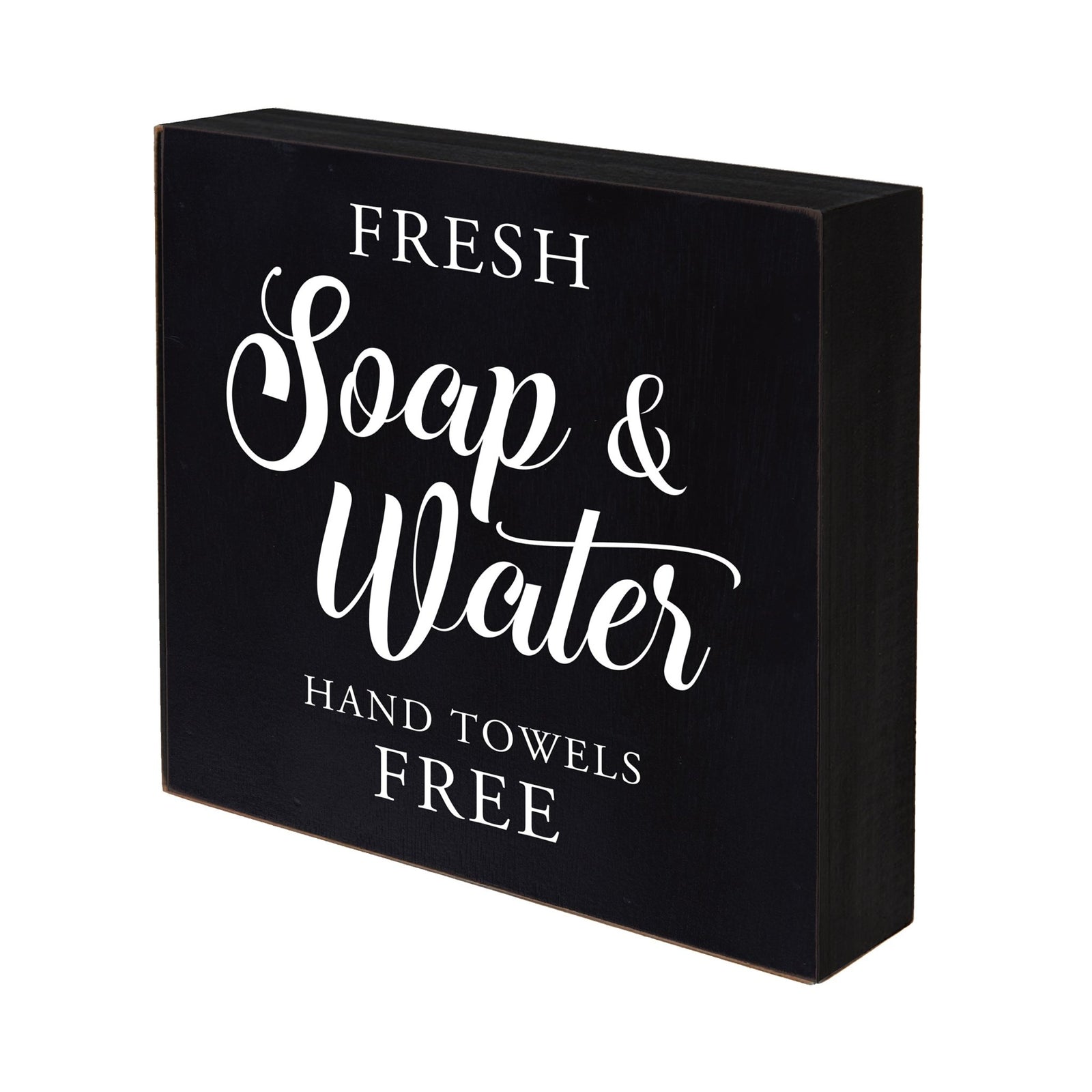 Modern Bathroom Decor 6x6 Shadow Box Fresh Soap & Water 2 - LifeSong Milestones