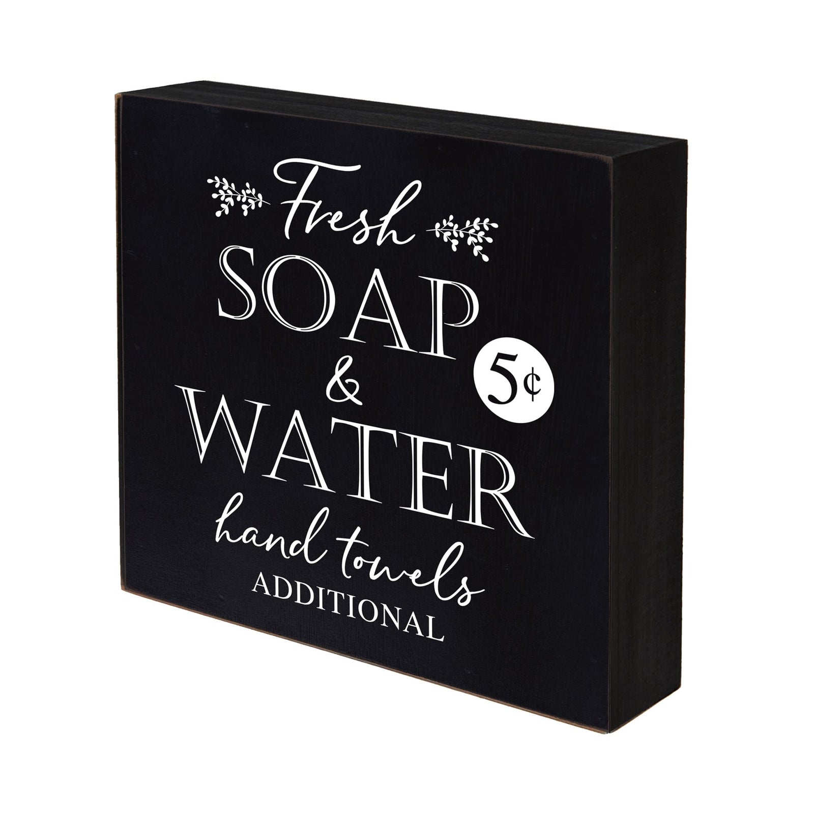 Modern Bathroom Decor 6x6 Shadow Box Fresh Soap & Water - LifeSong Milestones