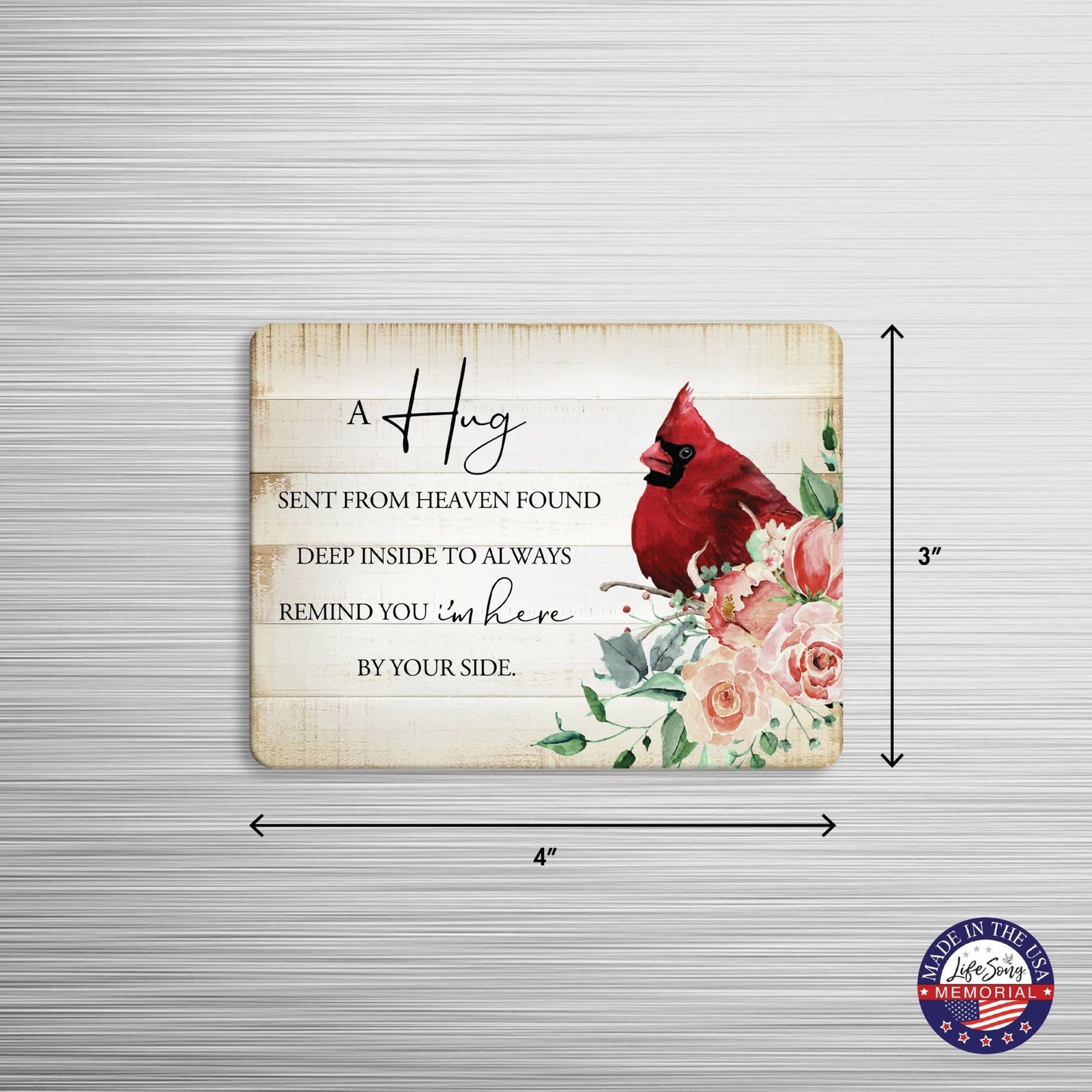 Modern Cardinal Memorial Magnet for Fridge Home Decor - LifeSong Milestones