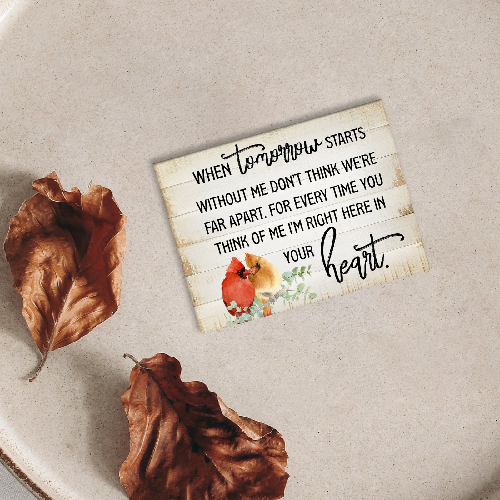 Modern Cardinal Memorial Magnet for FridgA modern cardinal magnet gracing a refrigerator - a heartfelt home decoration.e Home Decor - LifeSong Milestones