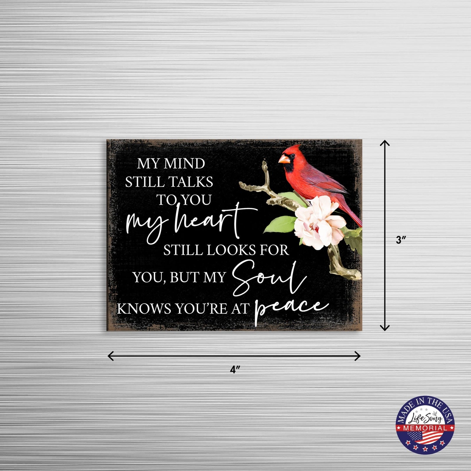 Modern Cardinal Memorial Magnet for Fridge Home Decor - LifeSong Milestones