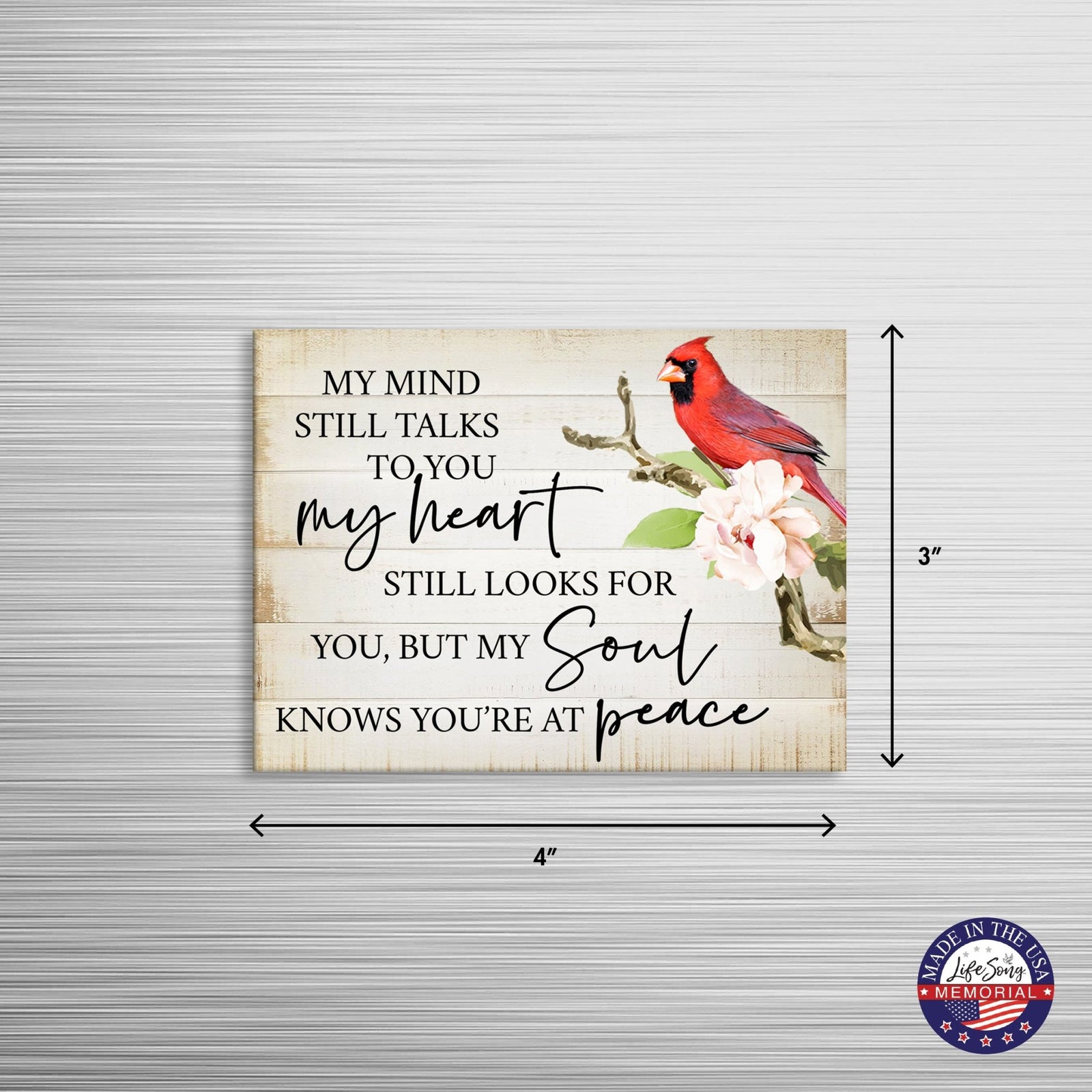 Modern Cardinal Memorial Magnet for Fridge Home Decor - LifeSong Milestones