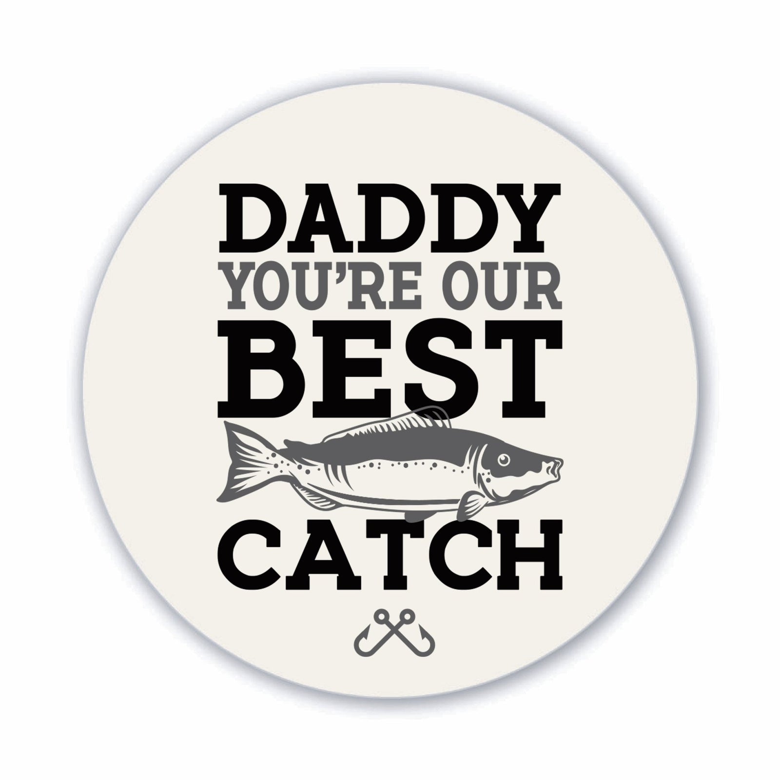 Modern Dad Refrigerator Magnet Gift - Your Best Catch - LifeSong Milestones
