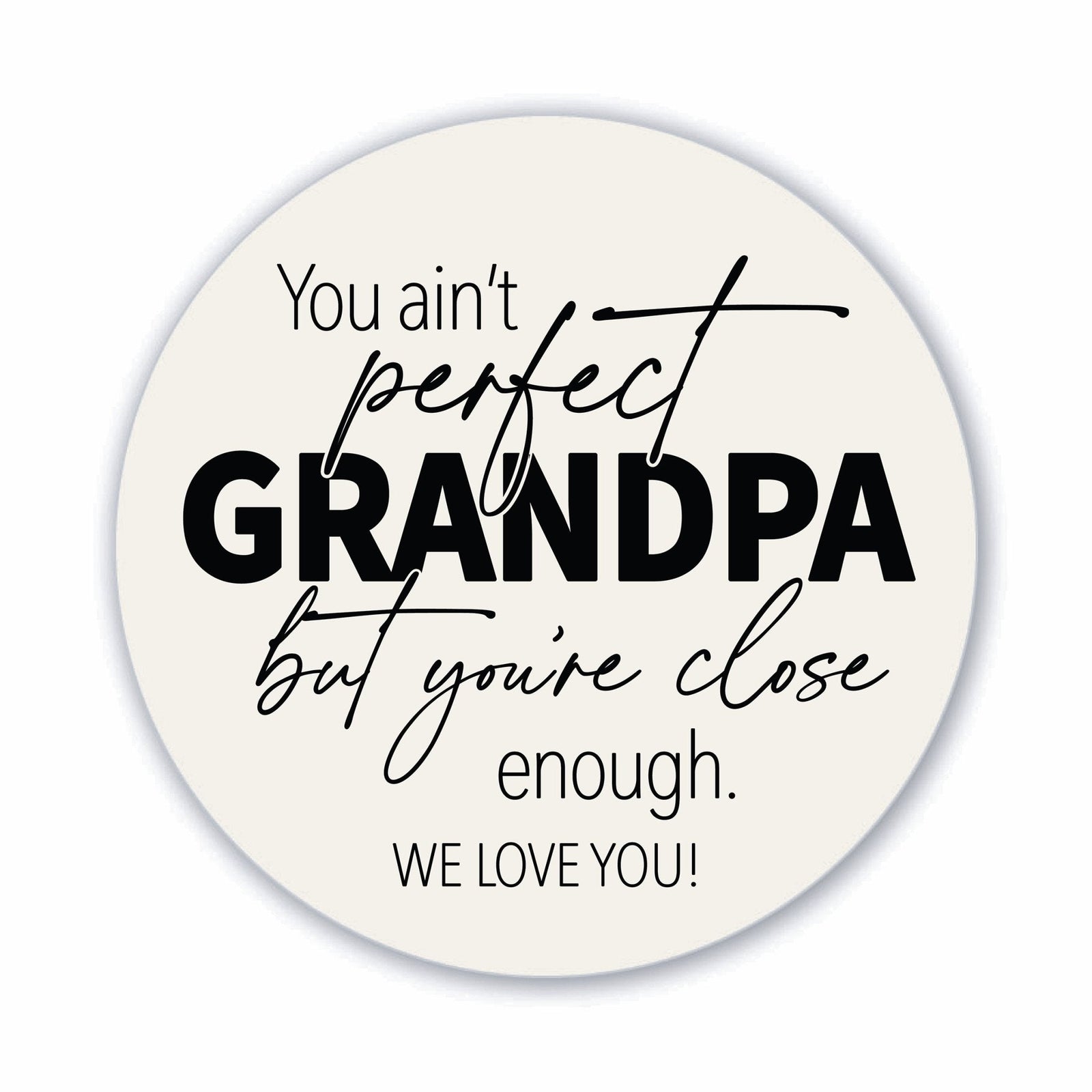 Modern Grandparents Refrigerator Magnet Gift - As A Grandpa - LifeSong Milestones