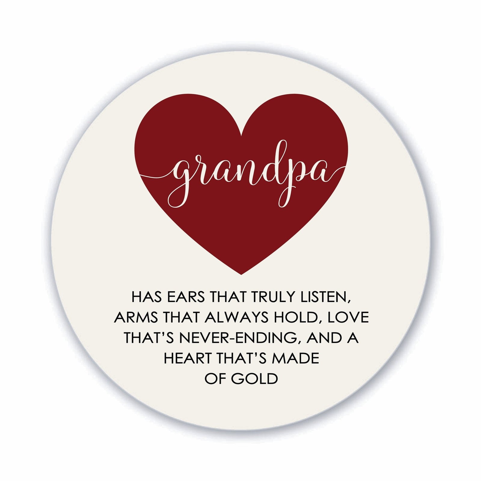 Modern Grandparents Refrigerator Magnet Gift - As A Grandpa - LifeSong Milestones
