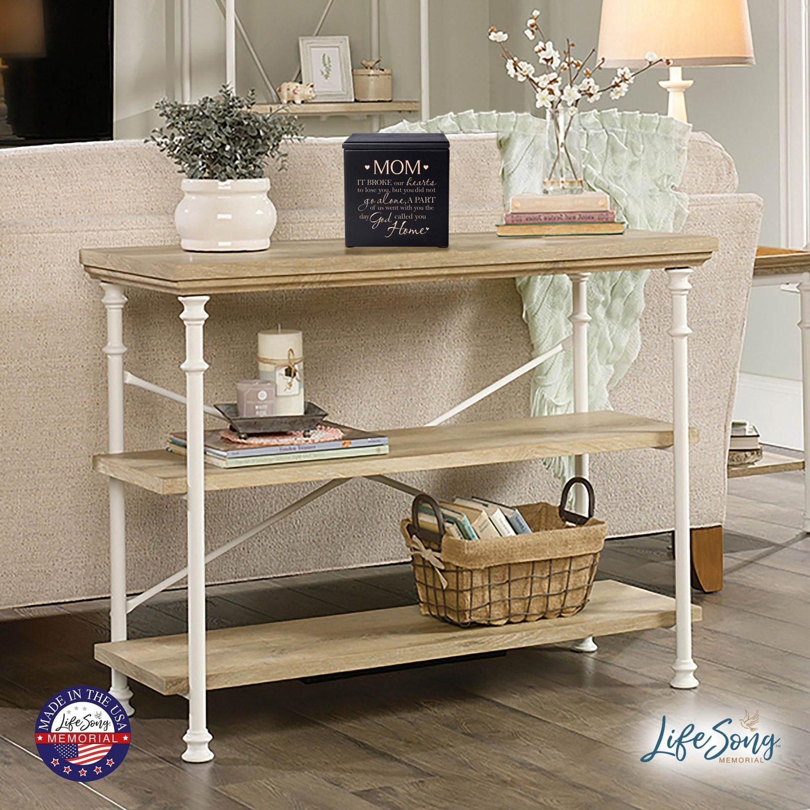 Decorative Wooden Cremation Urns for Mom's Treasured Keepsakes