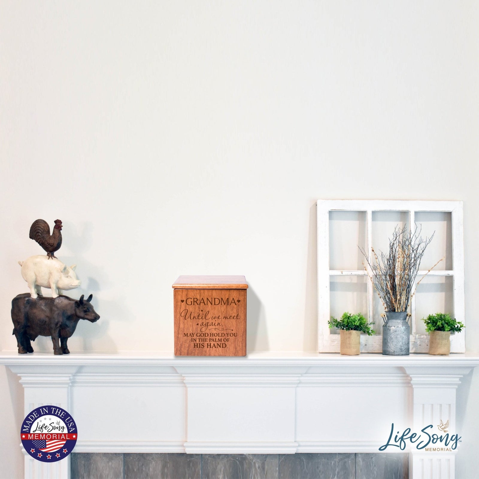 Handcrafted Wooden Memorial Urns for Beloved Grandma