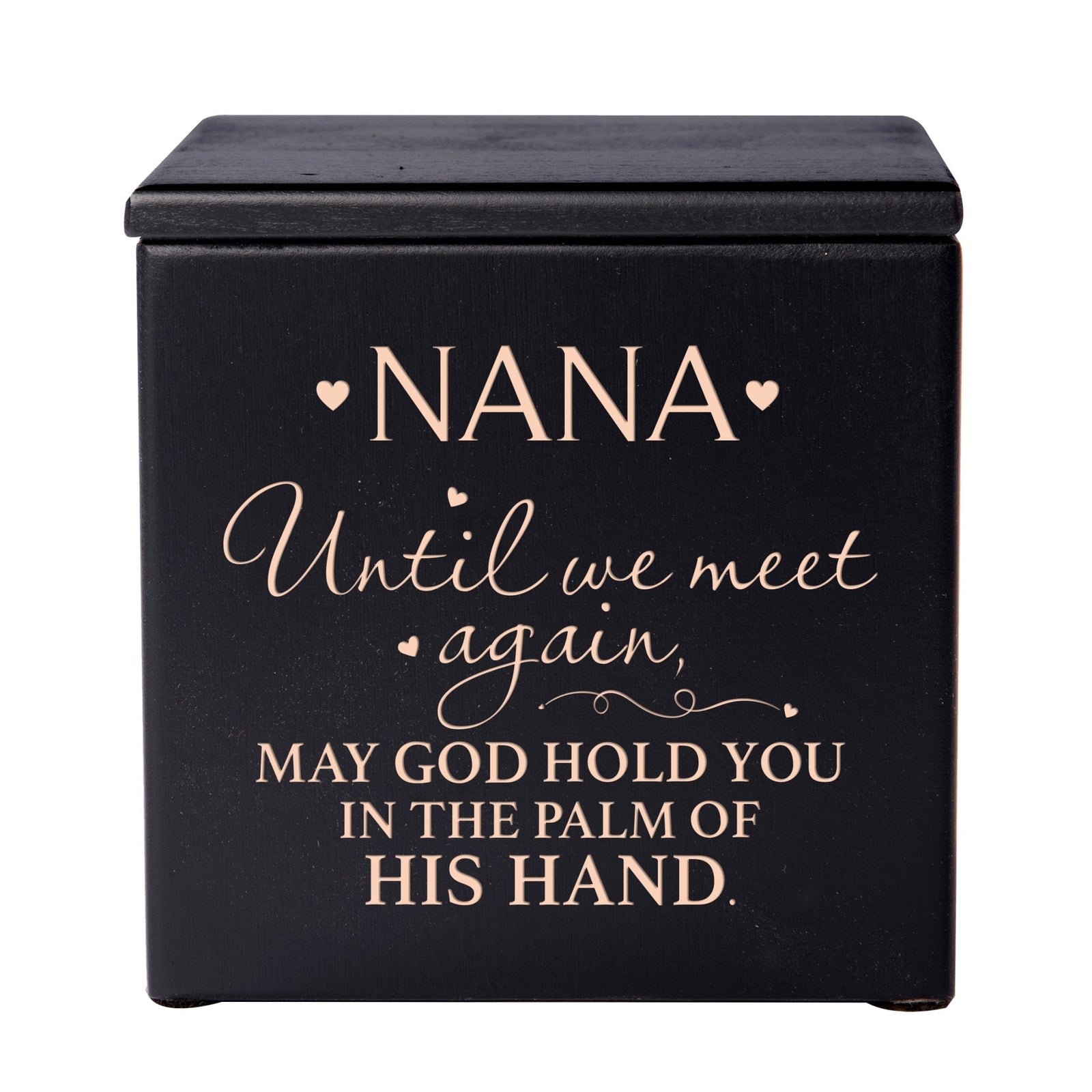 Small Handcrafted Wooden Memorial Urn For Beloved Nana