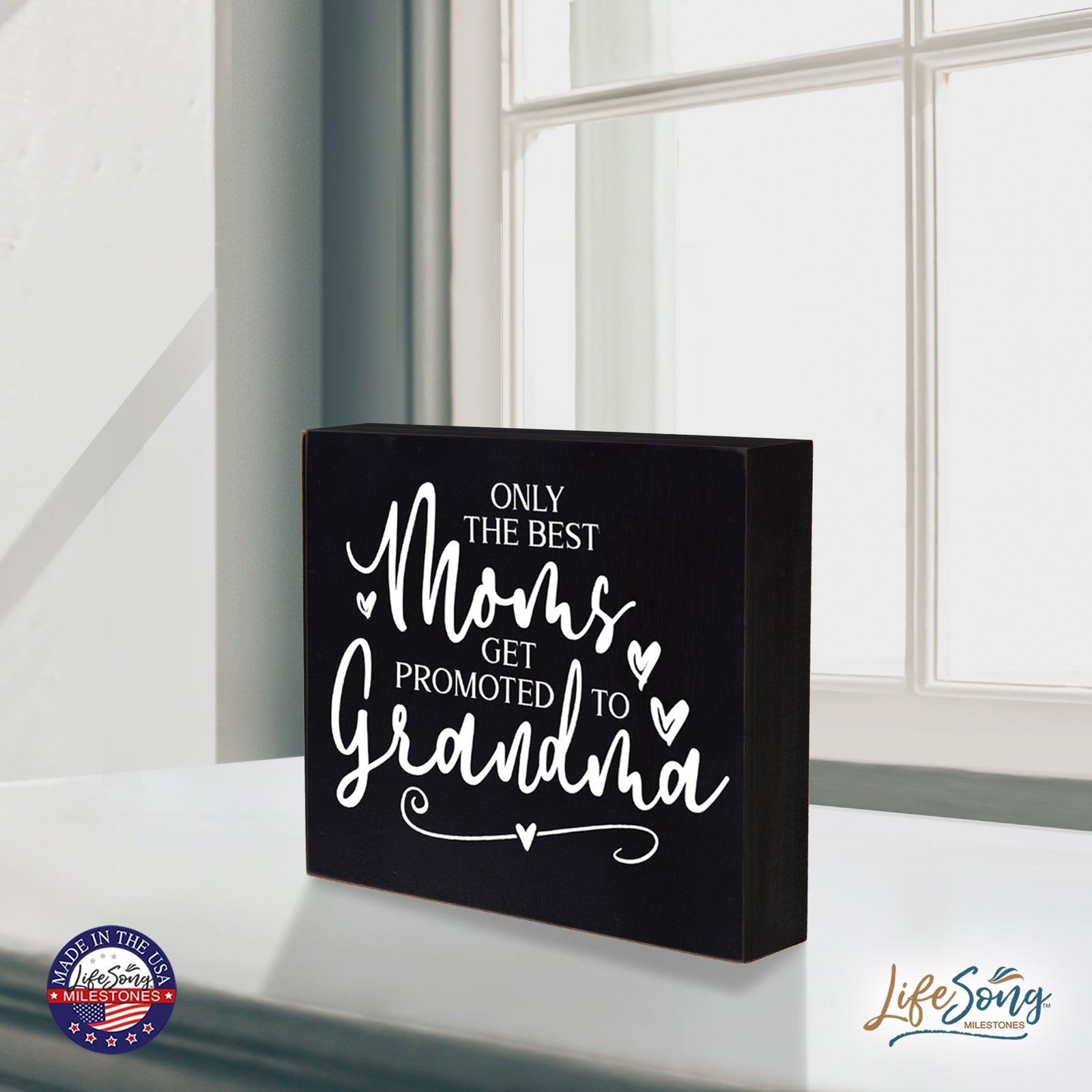 Modern Inspirational Shadow Box for Everyday Home Decorations For Mothers 6x6 - Only The Best Moms - LifeSong Milestones