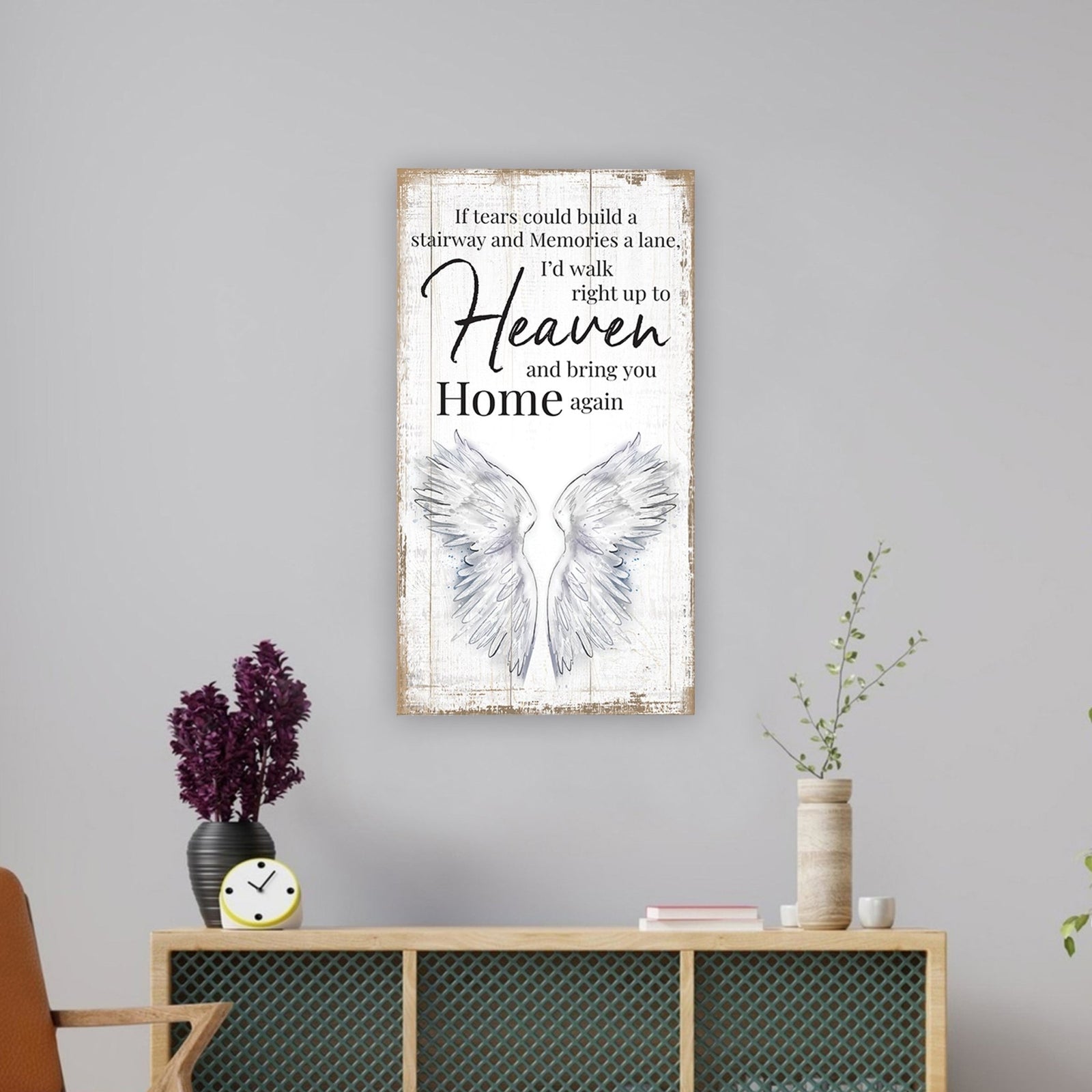 Modern Inspirational Wall Hanging Plaque For Home Décor & Gift Ideas - Stairway to Heaven - LifeSong Milestones