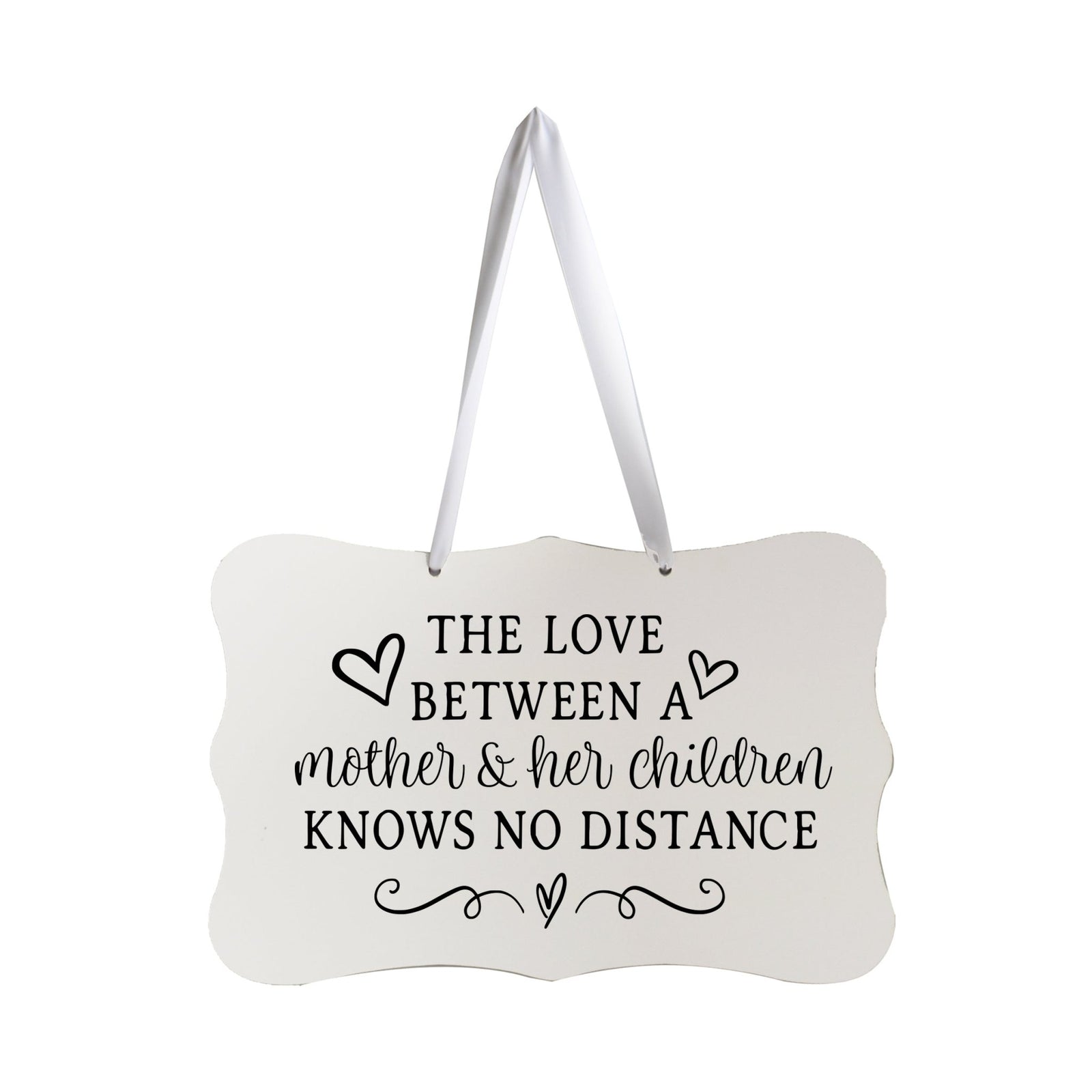 Modern Inspirational Wooden Wall Hanging Sign for Home Decorations 8x12 -The Love Between = Mother And Her Children - LifeSong Milestones