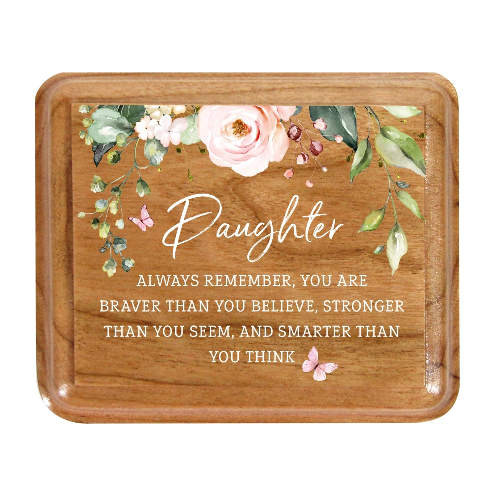 Modern Keepsake Box Inspirational Quotes for Daughter 3.5x3 Always Remember - LifeSong Milestones