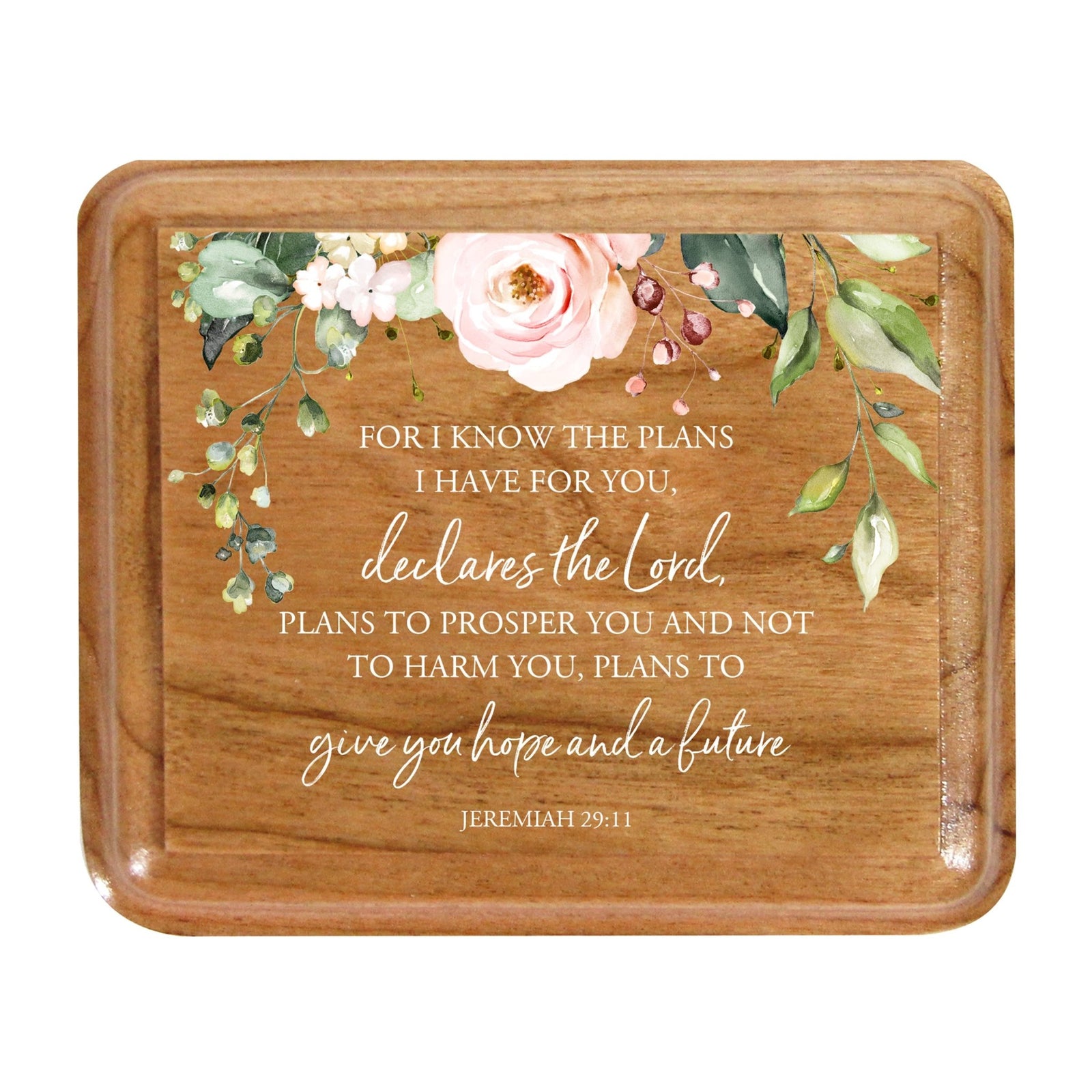 Modern Keepsake Box with Inspirational Quotes 3.5x3 Girls - LifeSong Milestones
