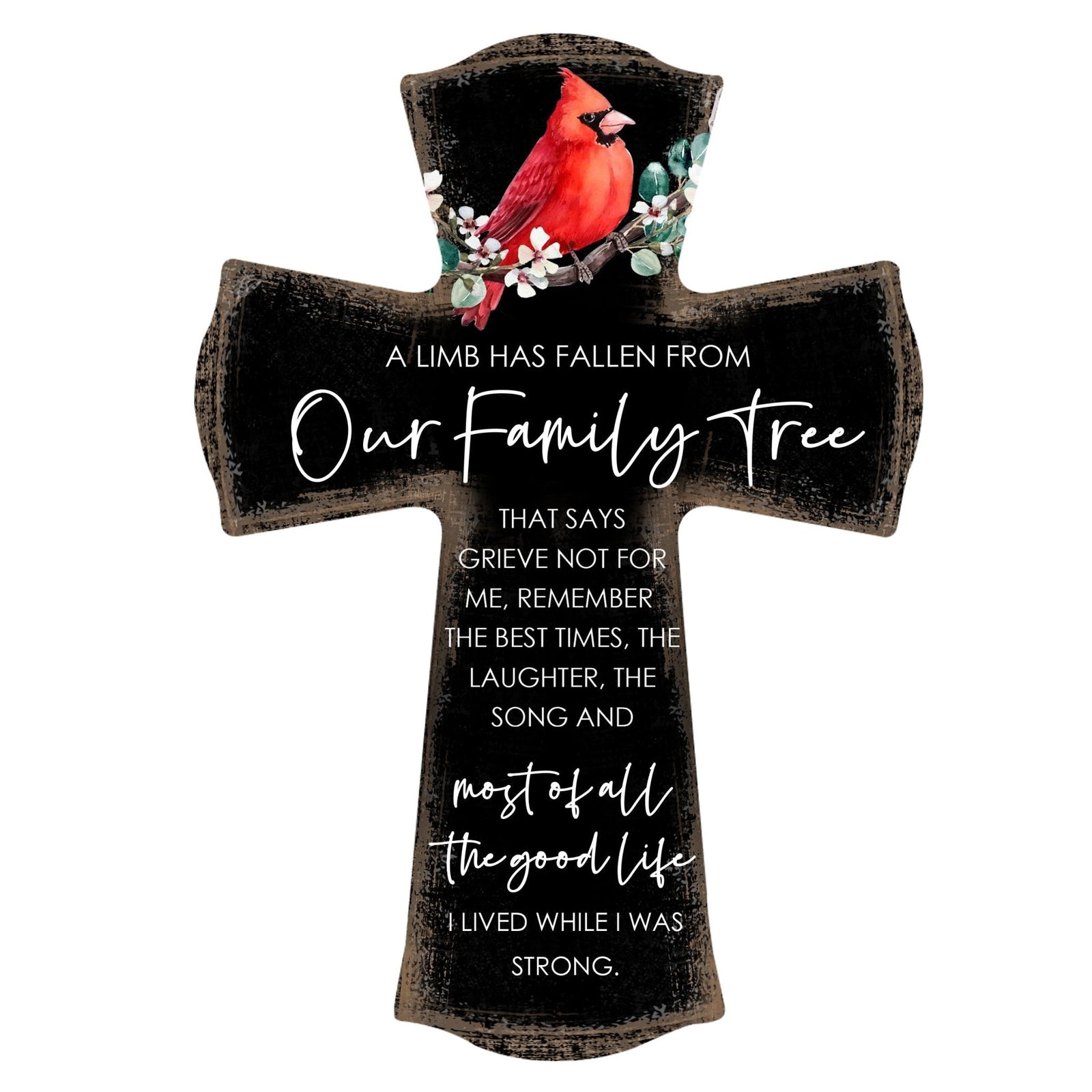 Modern Memorial Wall Cross Bereavement Gift - LifeSong Milestones